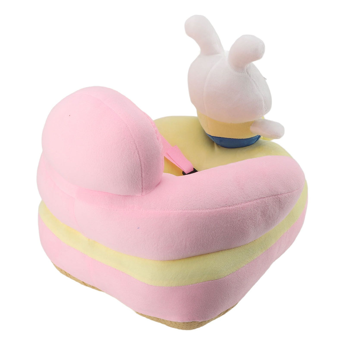 Baby Learn Sitting Support Seats Anti Fall Anti Side Turning Rechargeable Plush Baby Learning to Sit Chair for Indoor Outdoor Rabbit