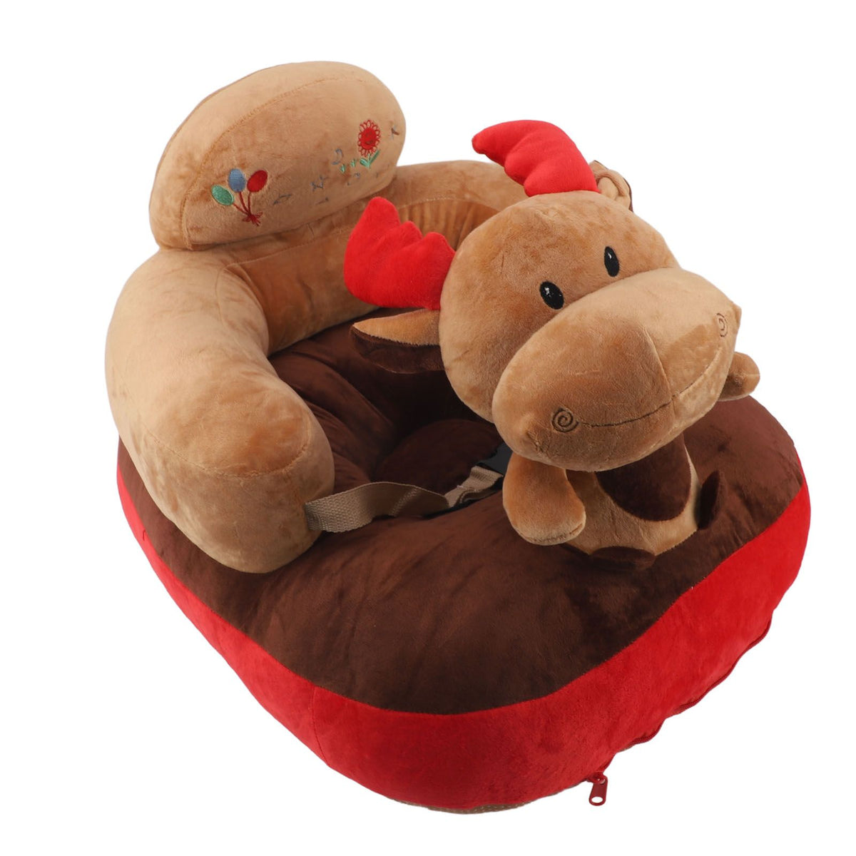 Baby Support Seat Sofa Soft Plush Comfortable Adjustable Angles Bluetooth Function Baby Sitting Support for Indoor Deer