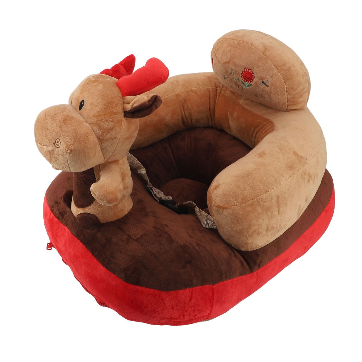 Baby Support Seat Sofa Soft Plush Comfortable Adjustable Angles Bluetooth Function Baby Sitting Support for Indoor Deer