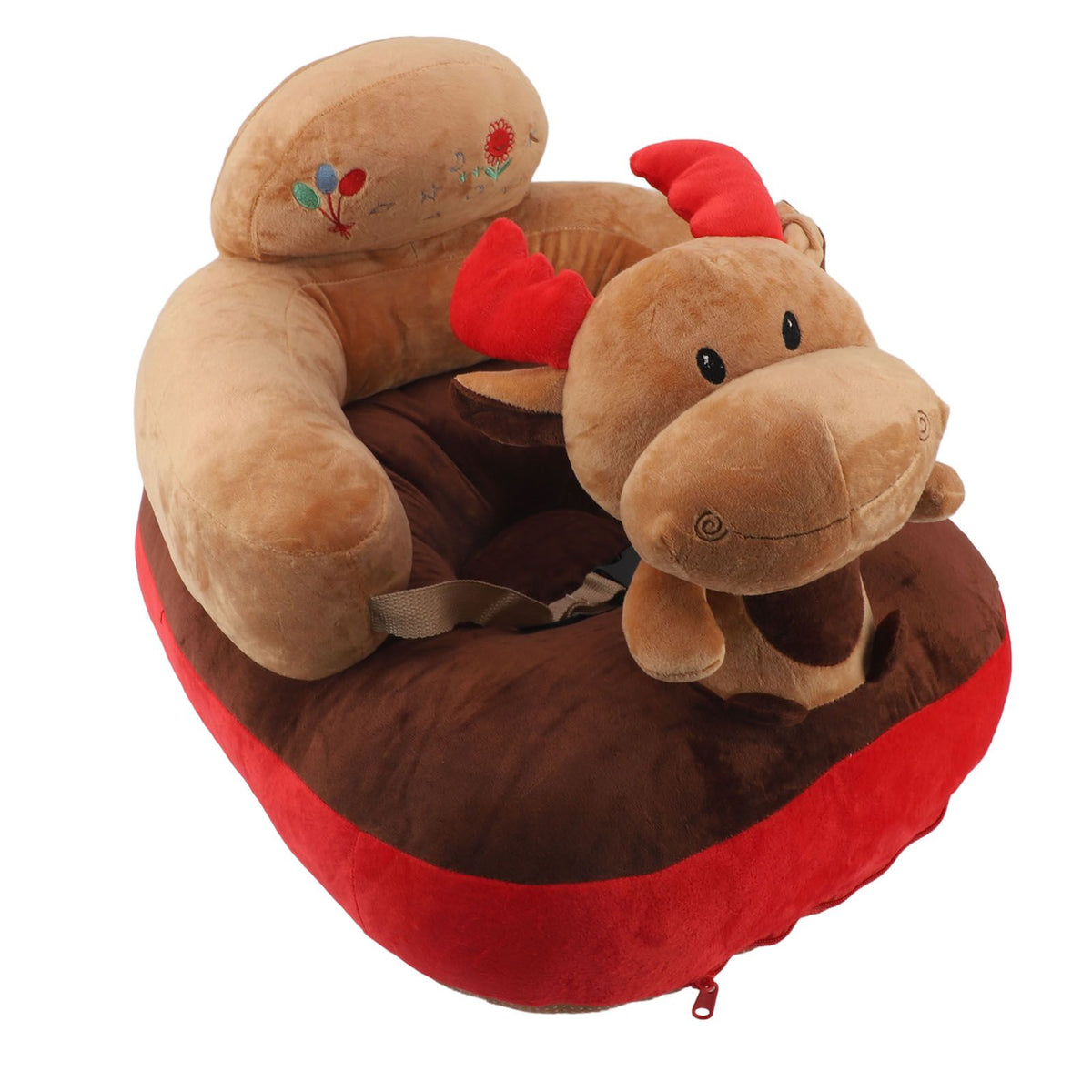 Baby Support Seat Sofa Soft Plush Comfortable Adjustable Angles Bluetooth Function Baby Sitting Support for Indoor Deer