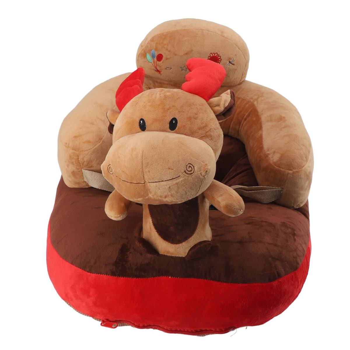 Baby Support Seat Sofa Soft Plush Comfortable Adjustable Angles Bluetooth Function Baby Sitting Support for Indoor Deer