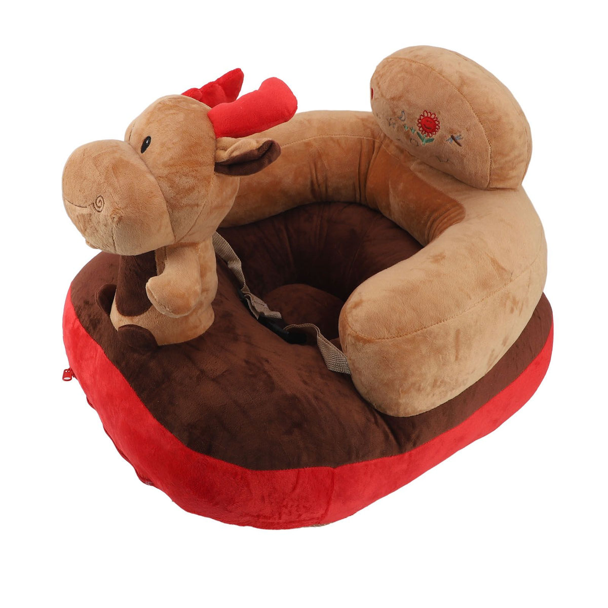 Baby Support Seat Sofa Soft Plush Comfortable Adjustable Angles Bluetooth Function Baby Sitting Support for Indoor Deer