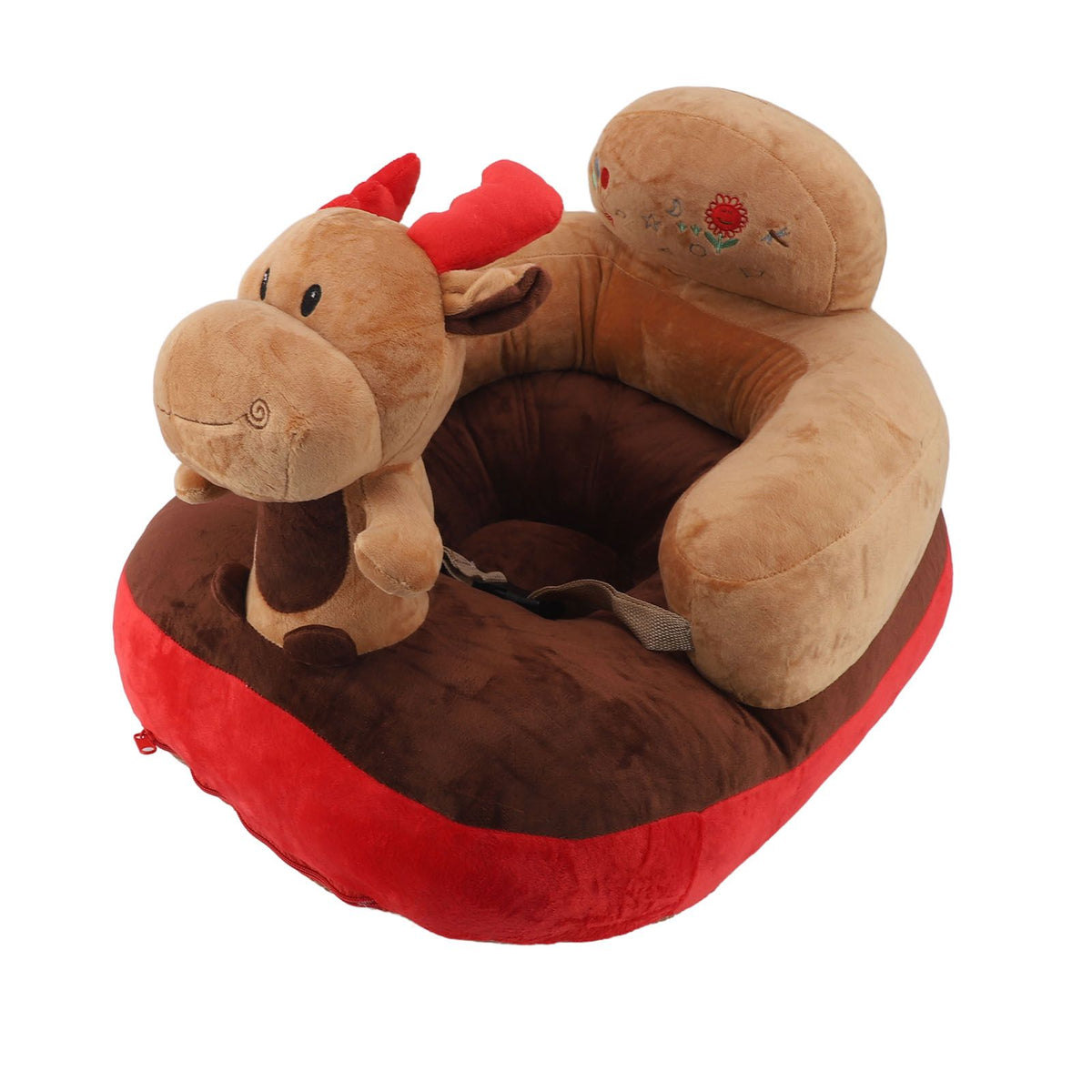 Baby Support Seat Sofa Soft Plush Comfortable Adjustable Angles Bluetooth Function Baby Sitting Support for Indoor Deer