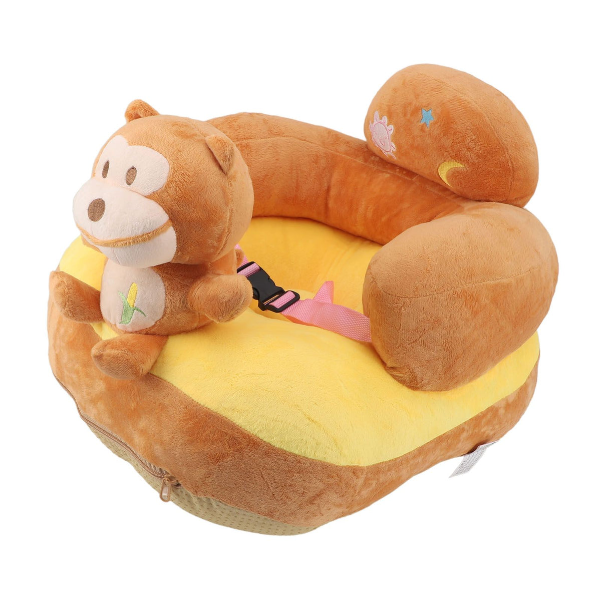 Baby Support Seat Sofa Soft Plush Comfortable Adjustable Angles Bluetooth Function Baby Sitting Support for Indoor Monkey