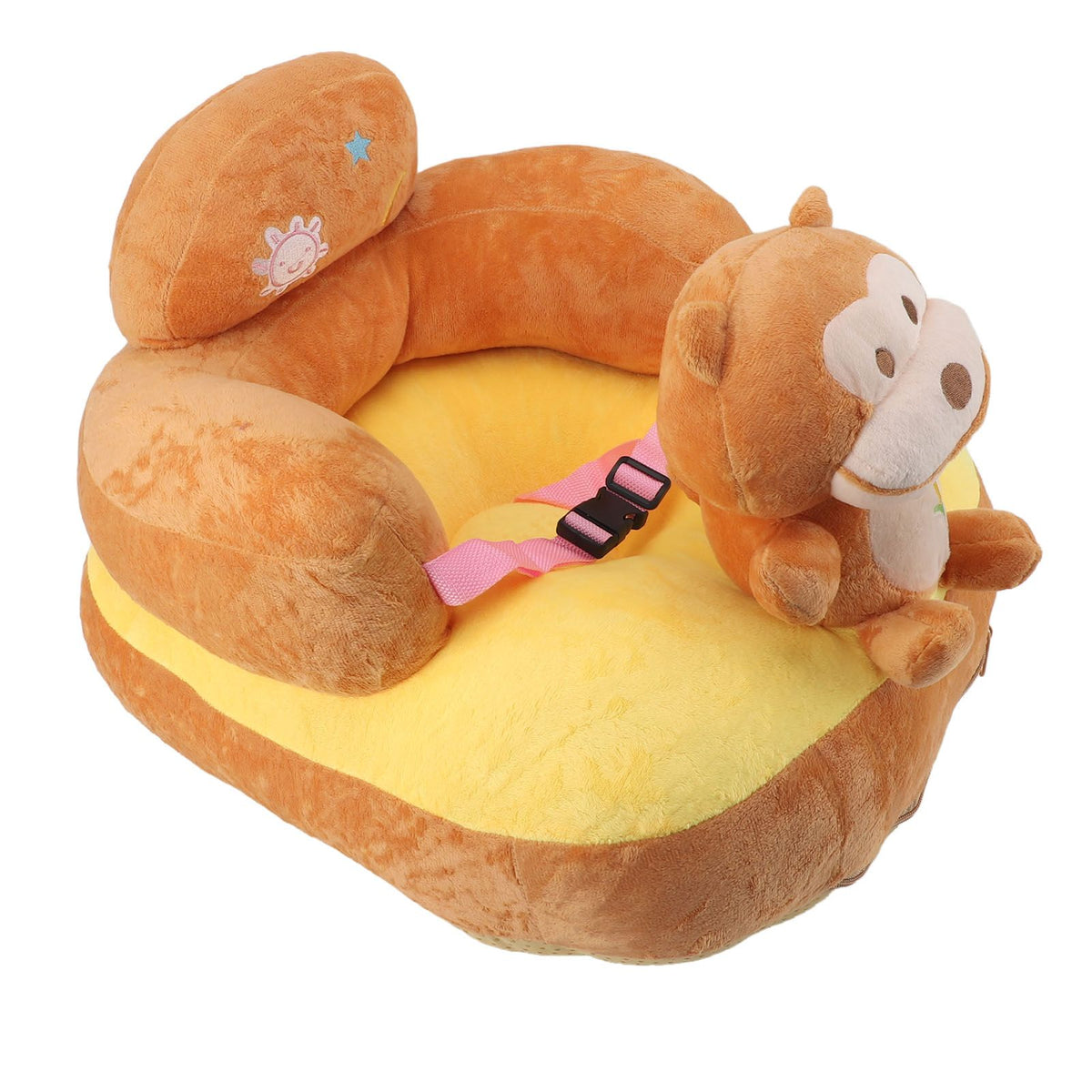 Baby Support Seat Sofa Soft Plush Comfortable Adjustable Angles Bluetooth Function Baby Sitting Support for Indoor Monkey