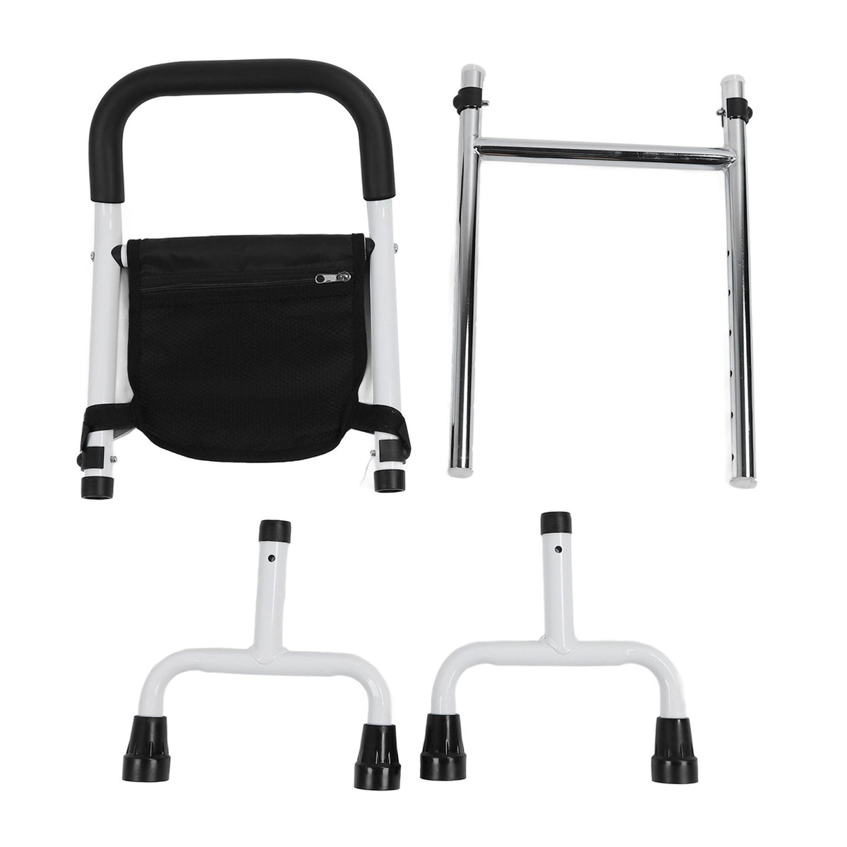 Chair Stand Assist Handle 136kg Toilet Armrests Sofa Armrests Bedside Armrests Elderly 3 in 1 Adjustable Height Stand Up Assist Rail for Elderly