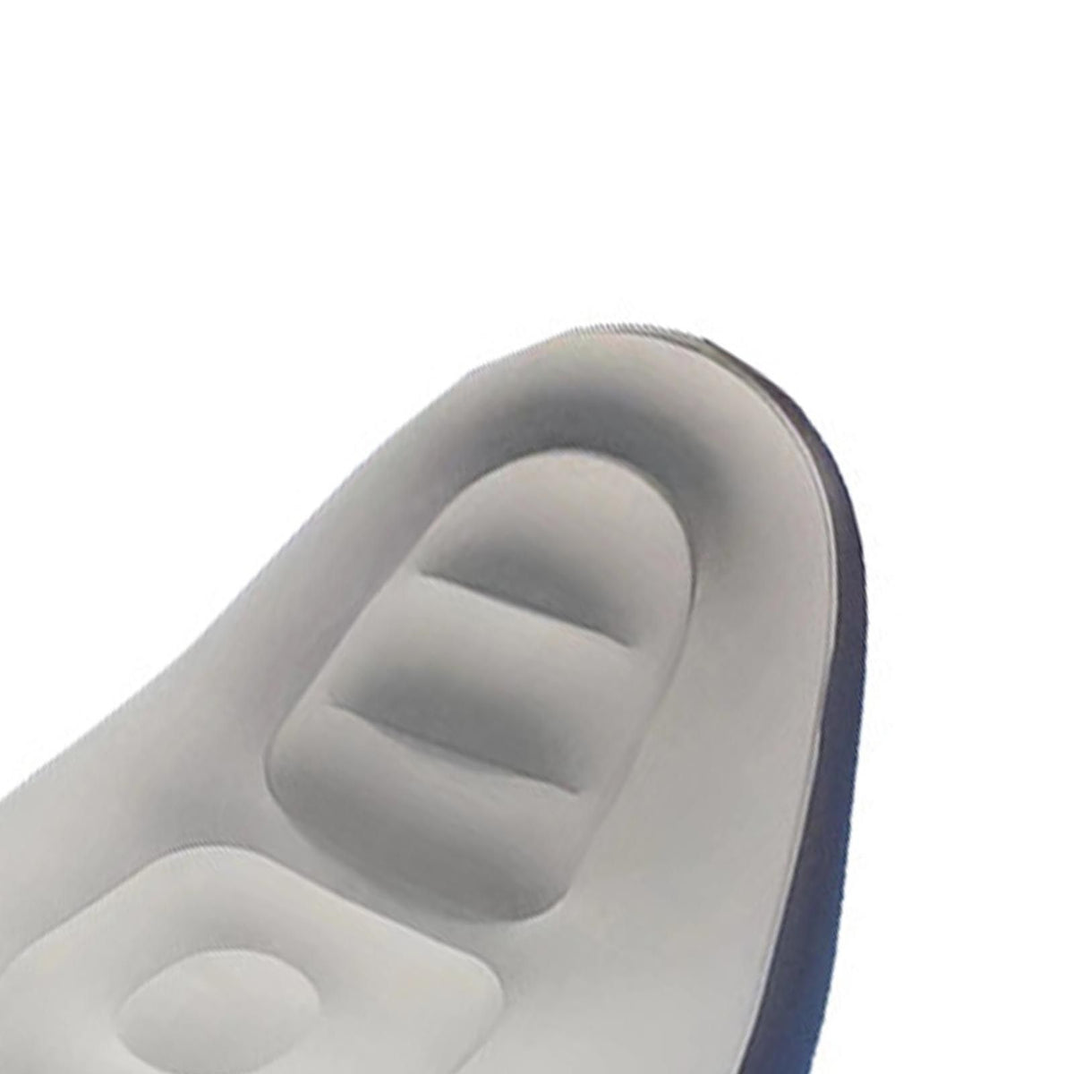 Inflatable Deck Chair Thick Lounger Sofa with Footrest for Indoor Living Room Bedroom Outdoor Travel Camping Picnic Beige