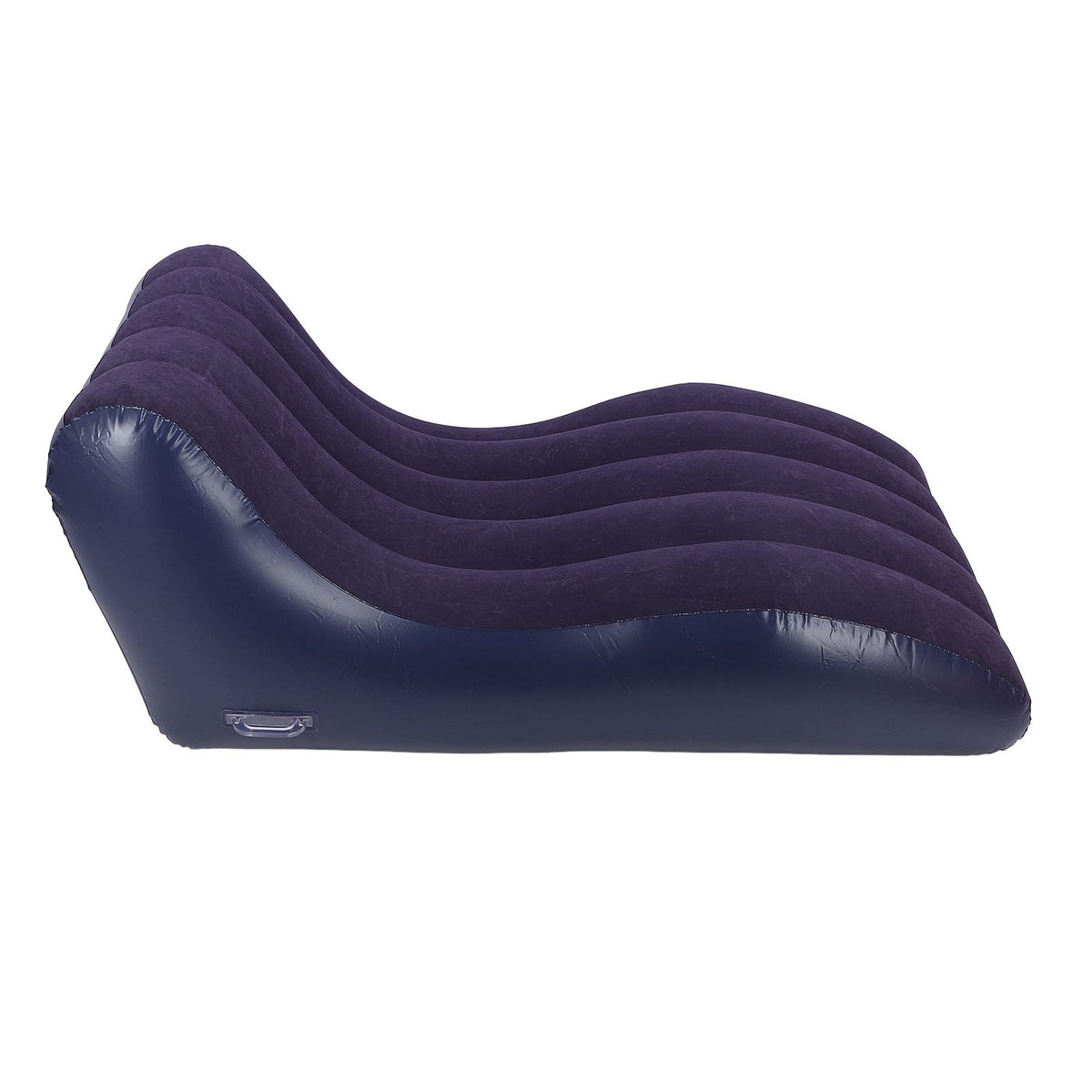 Inflatable Lounger Sofa PVC Comfortable Portable Sleeping Camping Sofa Bed for Home Picnics Hiking Park Travel Navy Blue