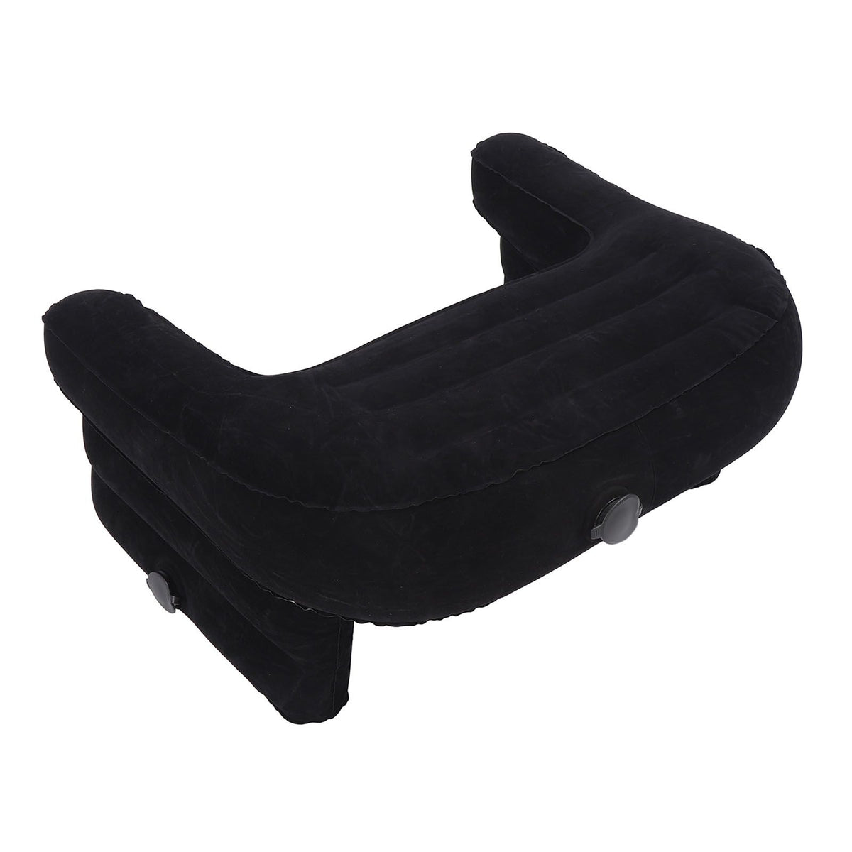 Inflatable Reading Pillow Adjustable Height Comfortable Foldable Lap Desk Pillow for Working Gaming Writing Black