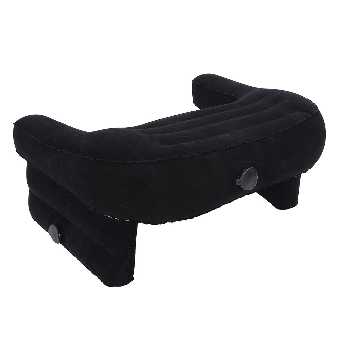 Inflatable Reading Pillow Adjustable Height Comfortable Foldable Lap Desk Pillow for Working Gaming Writing Black