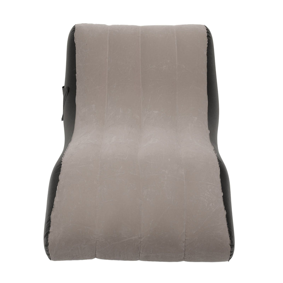 Inflatable Sofa Chair PVC Flocked Inflatable Chair Blow Up Couch for Living Rooms Camping Trips Travel Brown