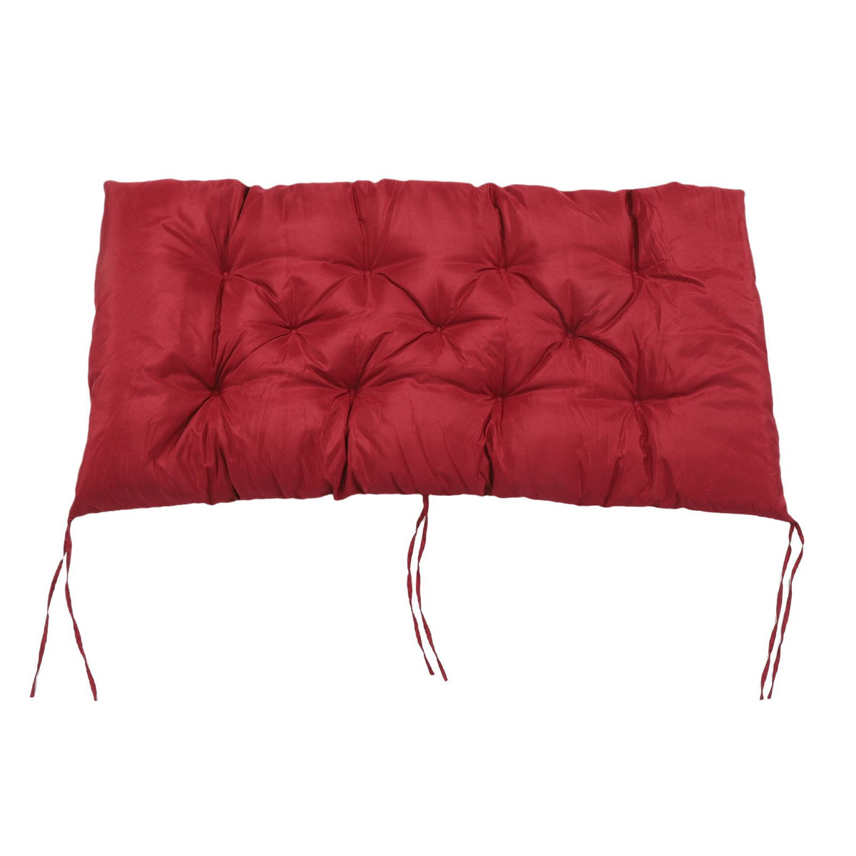Indoor Outdoor Bench Cushion Anti Slip Swing Chair Cushion for Patio Furniture Wicker Bench 2 Person Seat Cushion 59.06x19.69in Burgundy