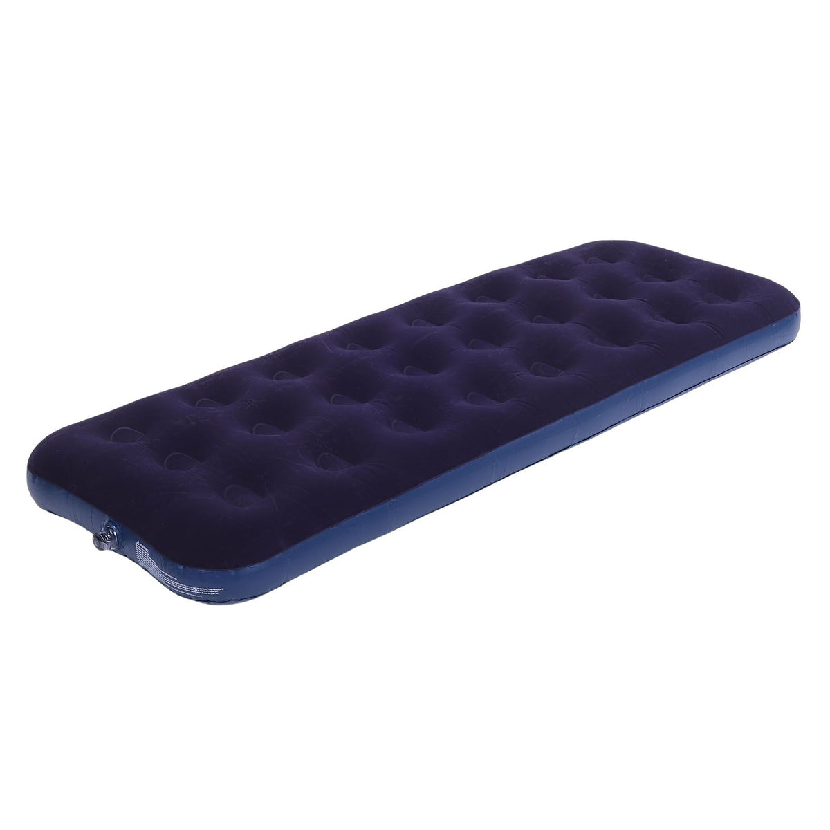 Inflatable Mattress Flocked PVC Single Blow Up Mattress Camping Sleeping Pad 220lb Weight Capacity for Home Outdoor Picnic