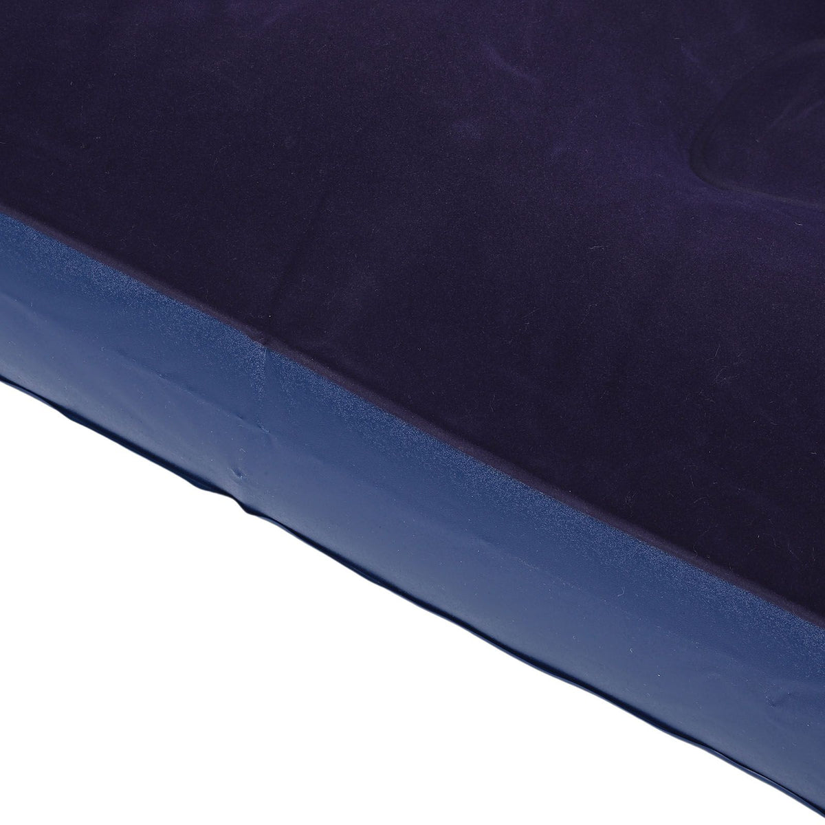 Inflatable Mattress Flocked PVC Single Blow Up Mattress Camping Sleeping Pad 220lb Weight Capacity for Home Outdoor Picnic