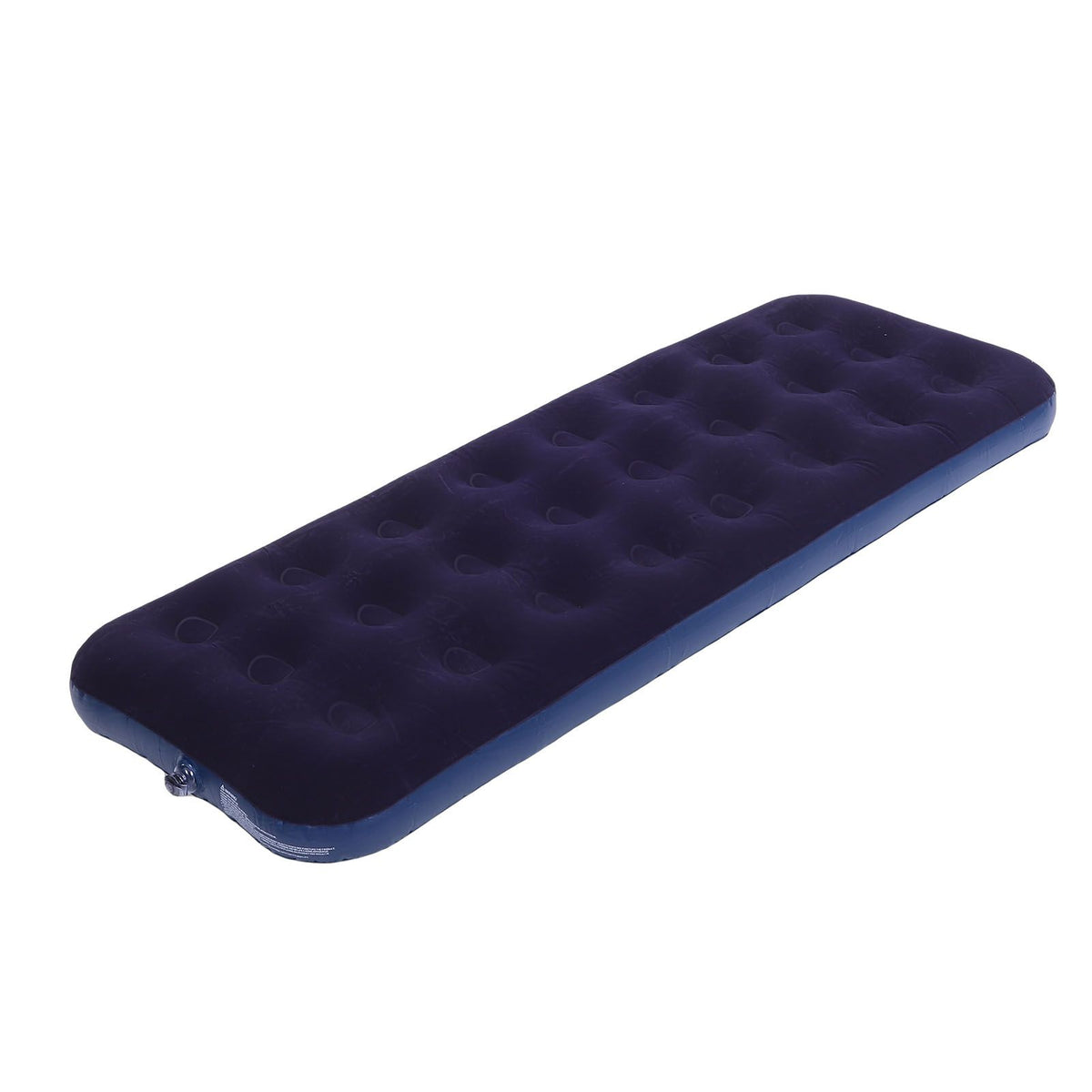 Inflatable Mattress Flocked PVC Single Blow Up Mattress Camping Sleeping Pad 220lb Weight Capacity for Home Outdoor Picnic