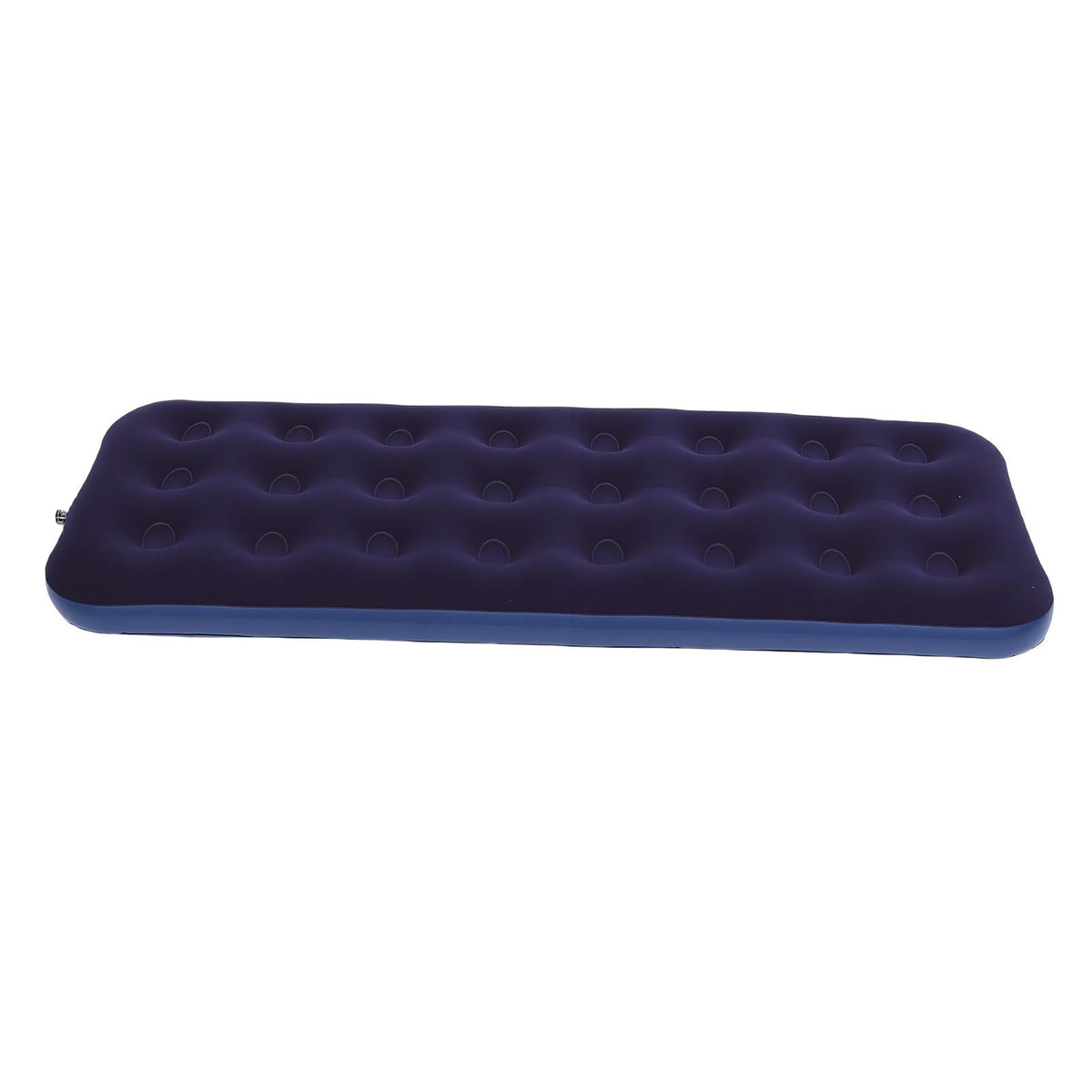 Inflatable Mattress Flocked PVC Single Blow Up Mattress Camping Sleeping Pad 220lb Weight Capacity for Home Outdoor Picnic