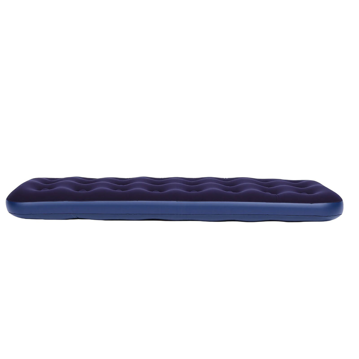 Inflatable Mattress Flocked PVC Single Blow Up Mattress Camping Sleeping Pad 220lb Weight Capacity for Home Outdoor Picnic
