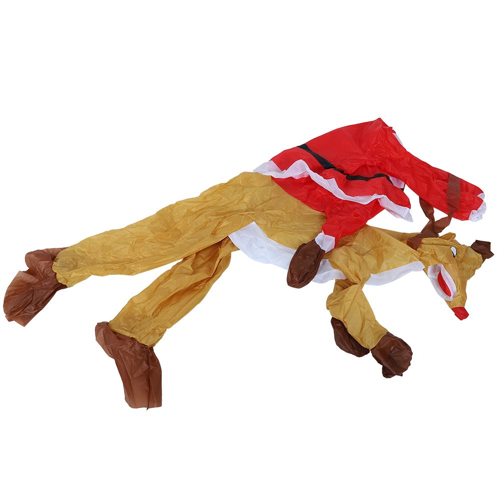 Christmas Santa Claus Cartoon Inflatable Costume for Halloween Festivals Party DecorationSanta Claus with Elk X121