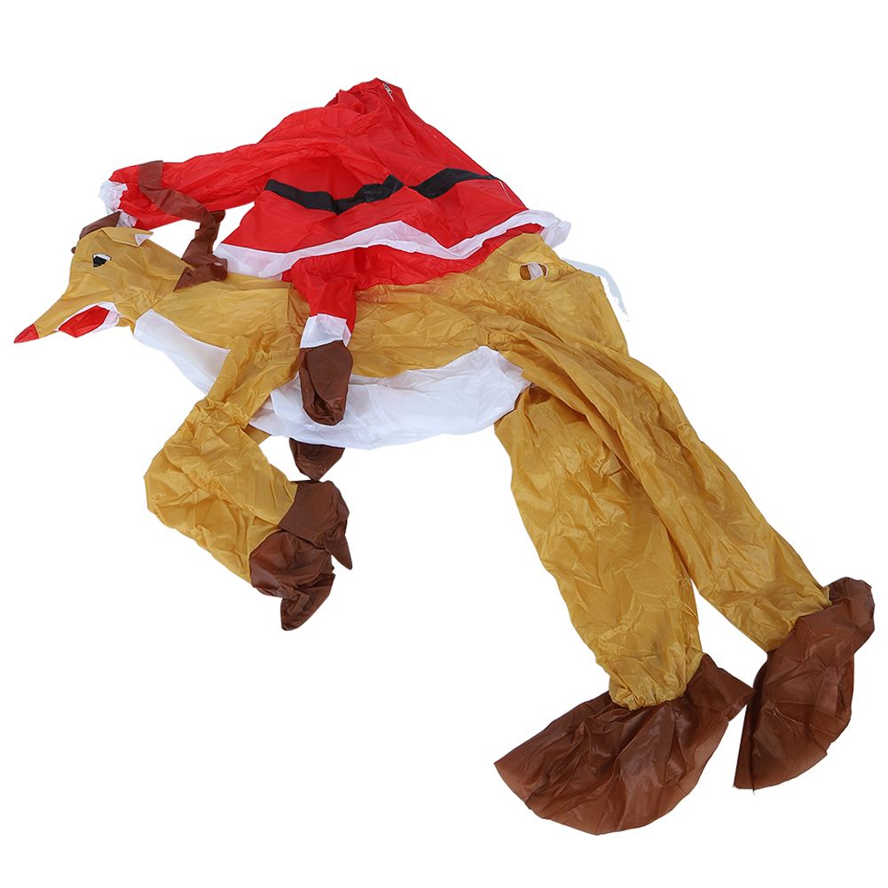 Christmas Santa Claus Cartoon Inflatable Costume for Halloween Festivals Party DecorationSanta Claus with Elk X121