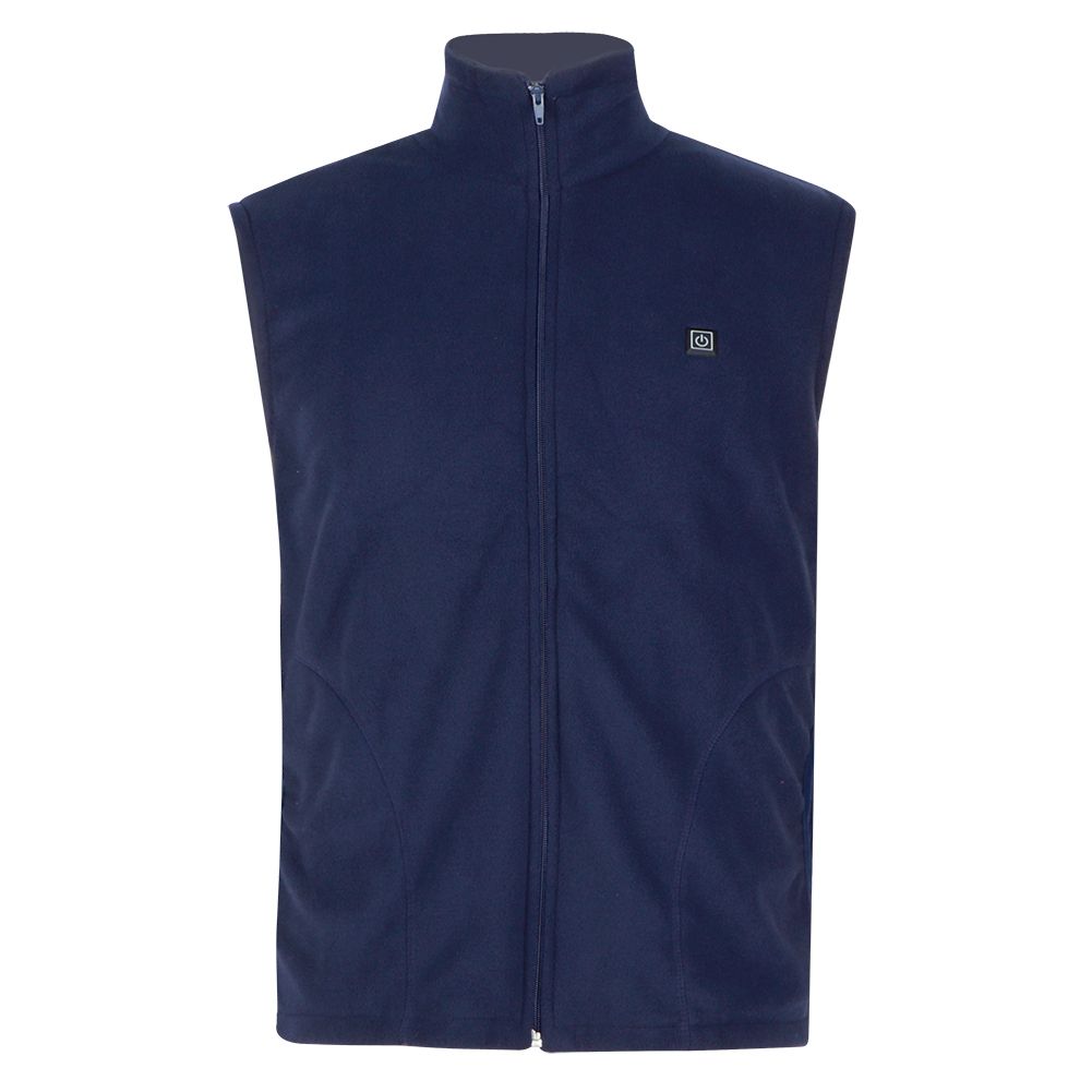 Intelligent 3 Gear Adjustable Electric USB Heating Warm Sleeveless Vest for Men Women BlueM