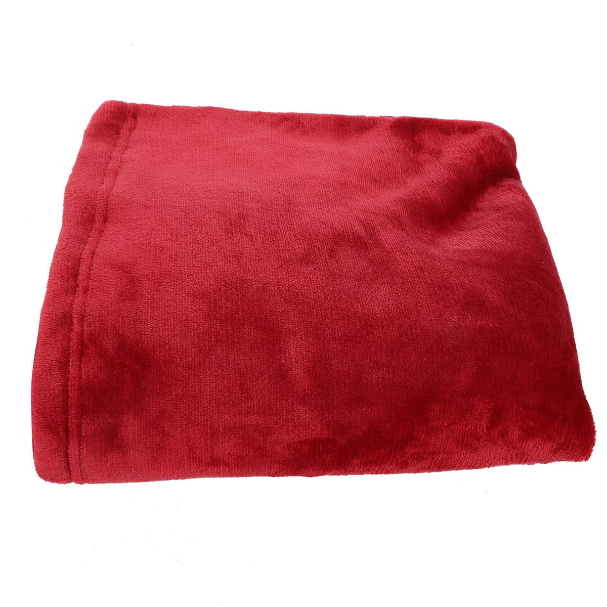 Hooded Blanket Fleece Flannel Hoodie Warm Clothes with Pocket Oversized Free SizeRed