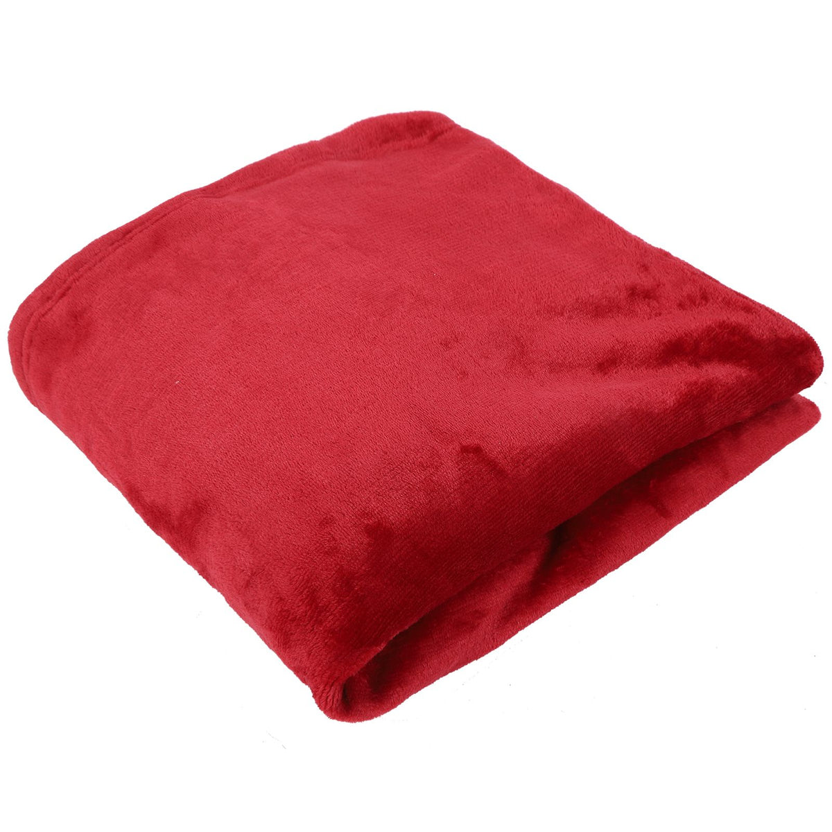 Hooded Blanket Fleece Flannel Hoodie Warm Clothes with Pocket Oversized Free SizeRed