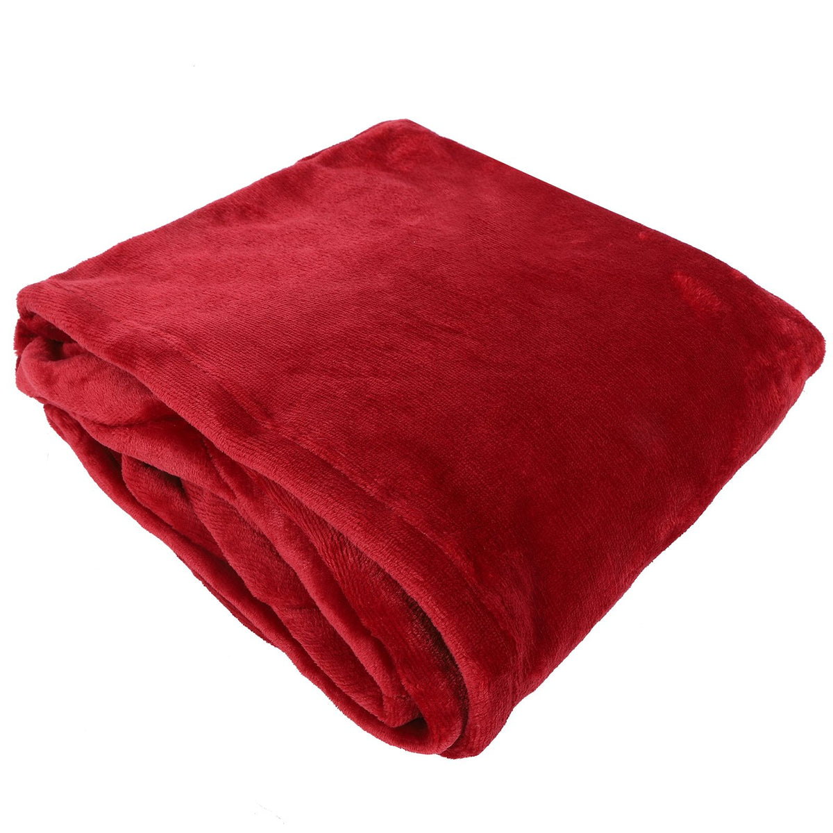 Hooded Blanket Fleece Flannel Hoodie Warm Clothes with Pocket Oversized Free SizeRed
