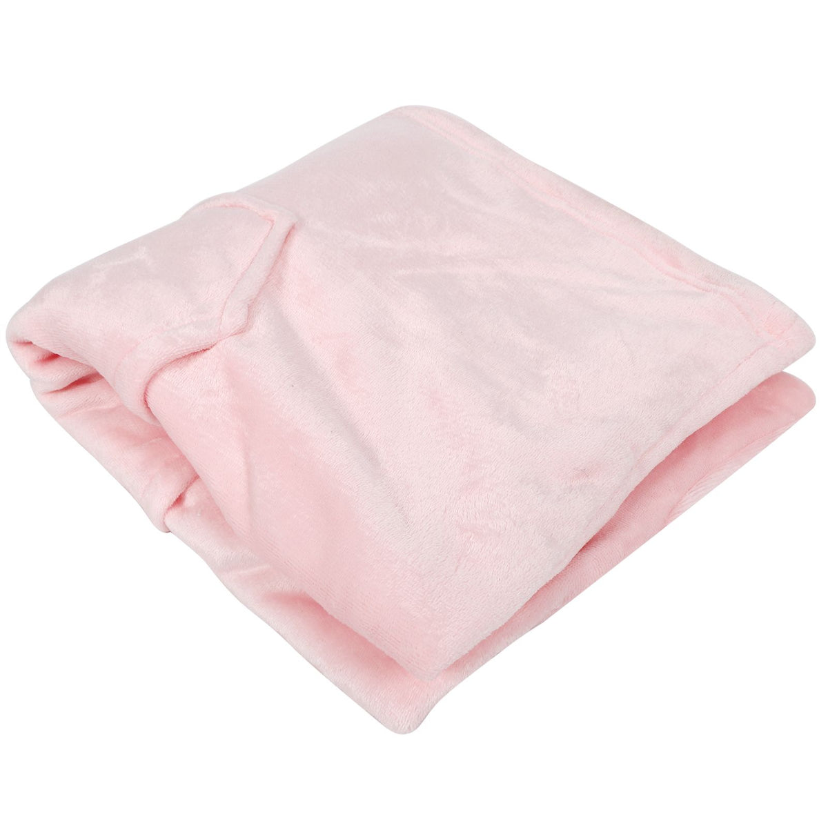 Hooded Blanket Fleece Flannel Hoodie Warm Clothes with Pocket Oversized Free SizePink