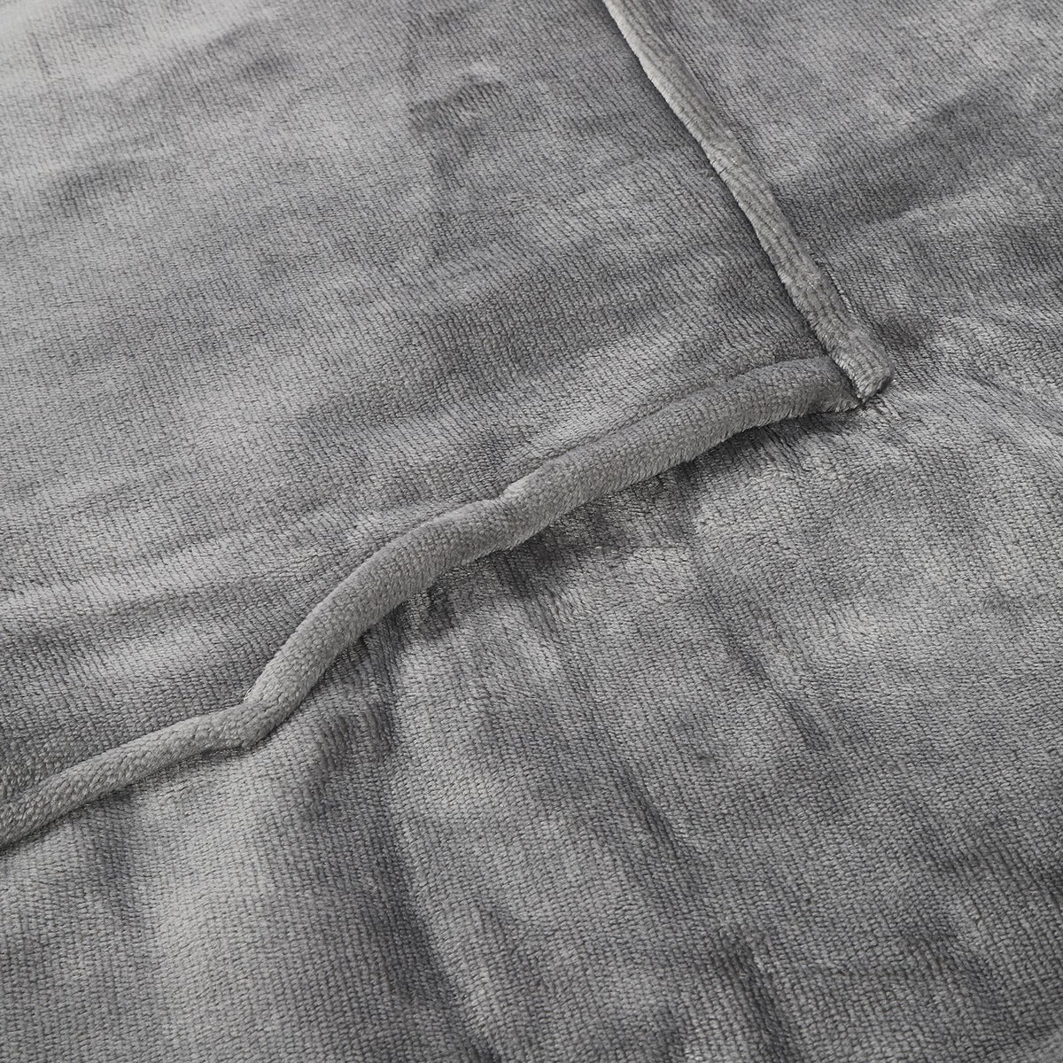 Hooded Blanket Fleece Flannel Hoodie Warm Clothes with Pocket Oversized Free SizeGray