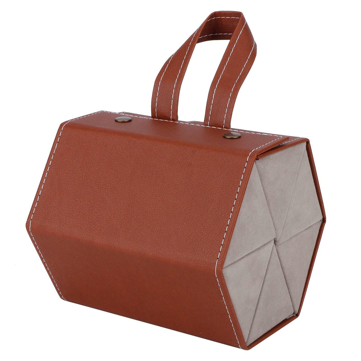 6 Slots Foldable Sunglasses Eyeglasses Travel Organizer Case Container Hanging HolderBrown