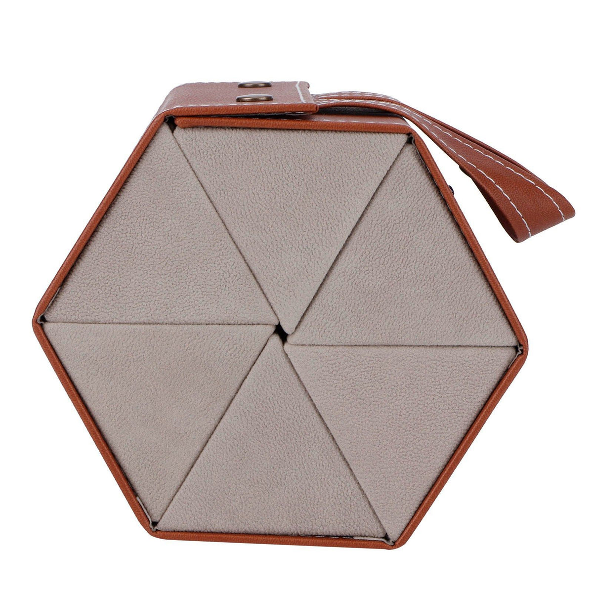 6 Slots Foldable Sunglasses Eyeglasses Travel Organizer Case Container Hanging HolderBrown