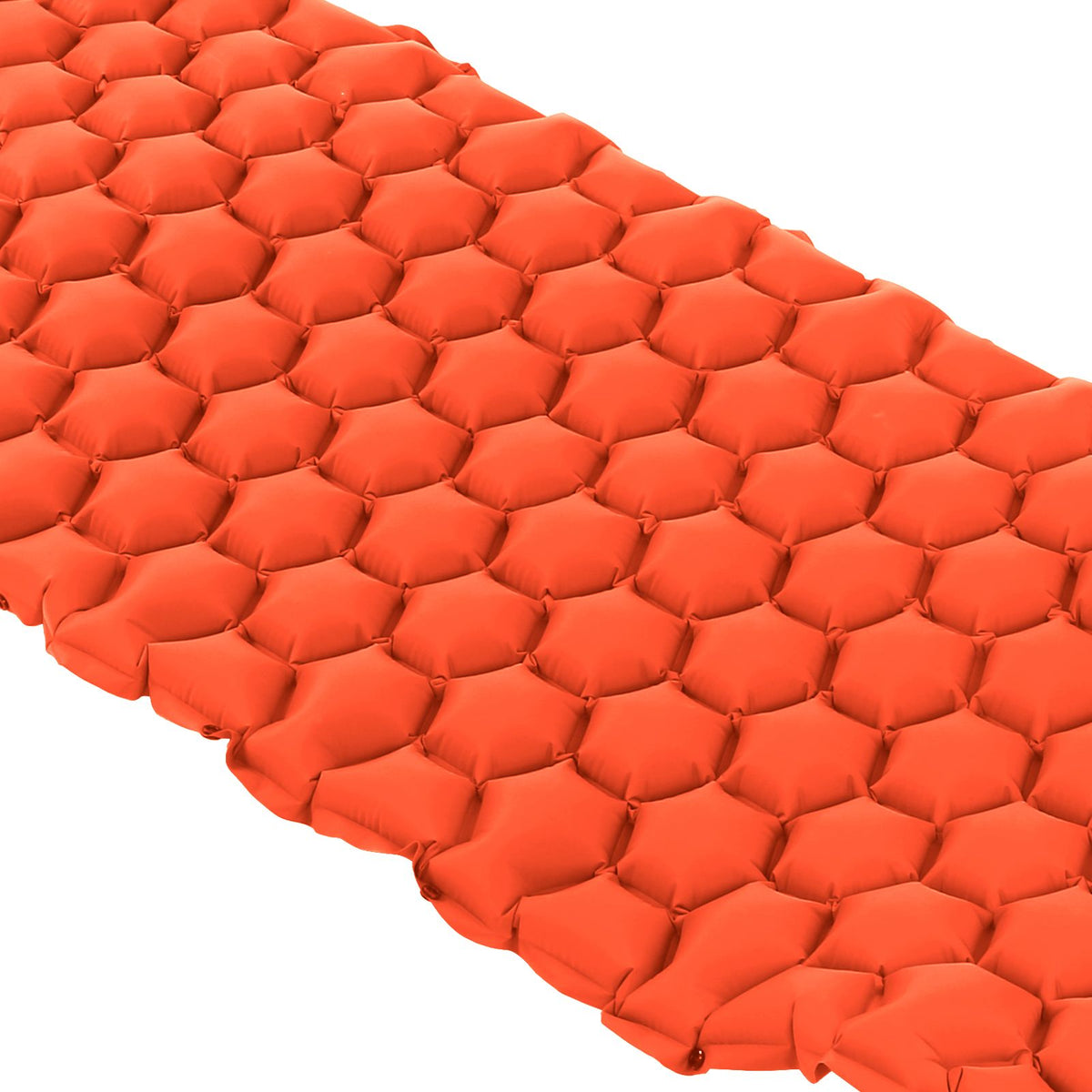 Camping Sleeping Pad Mat Foot Press Inflatable Cushion Mattress for Tent Hiking TravelOrange