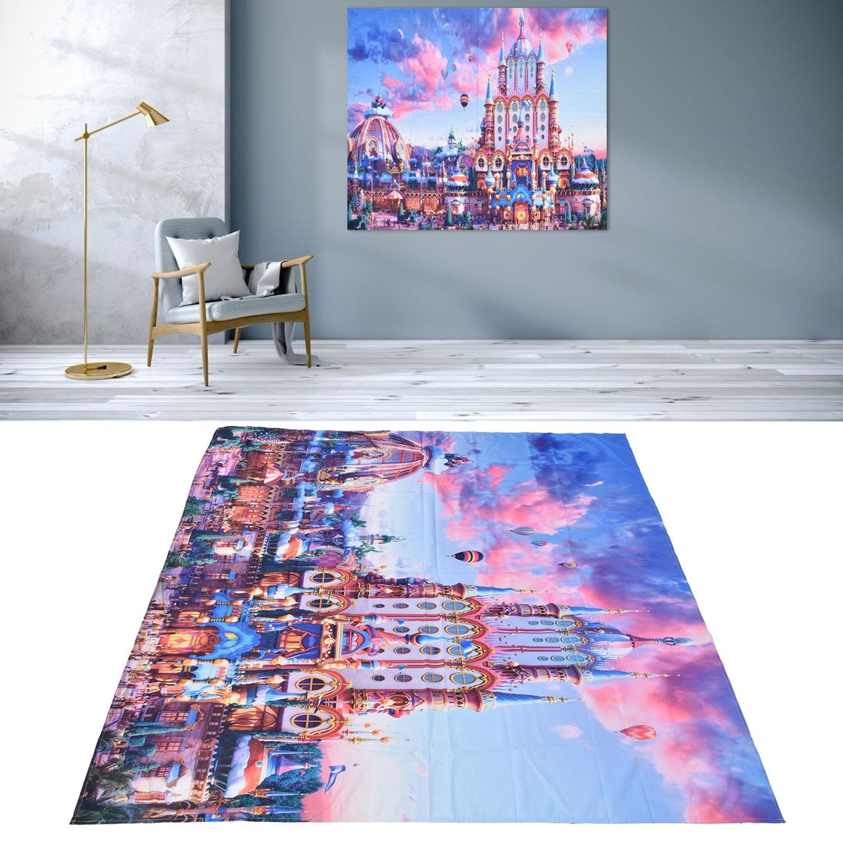 Tapestry Background Nordic Castle Tapestry Wall Hanging Painting Tapestry Interior Decoration for Home Bedroom Living Room Hotel