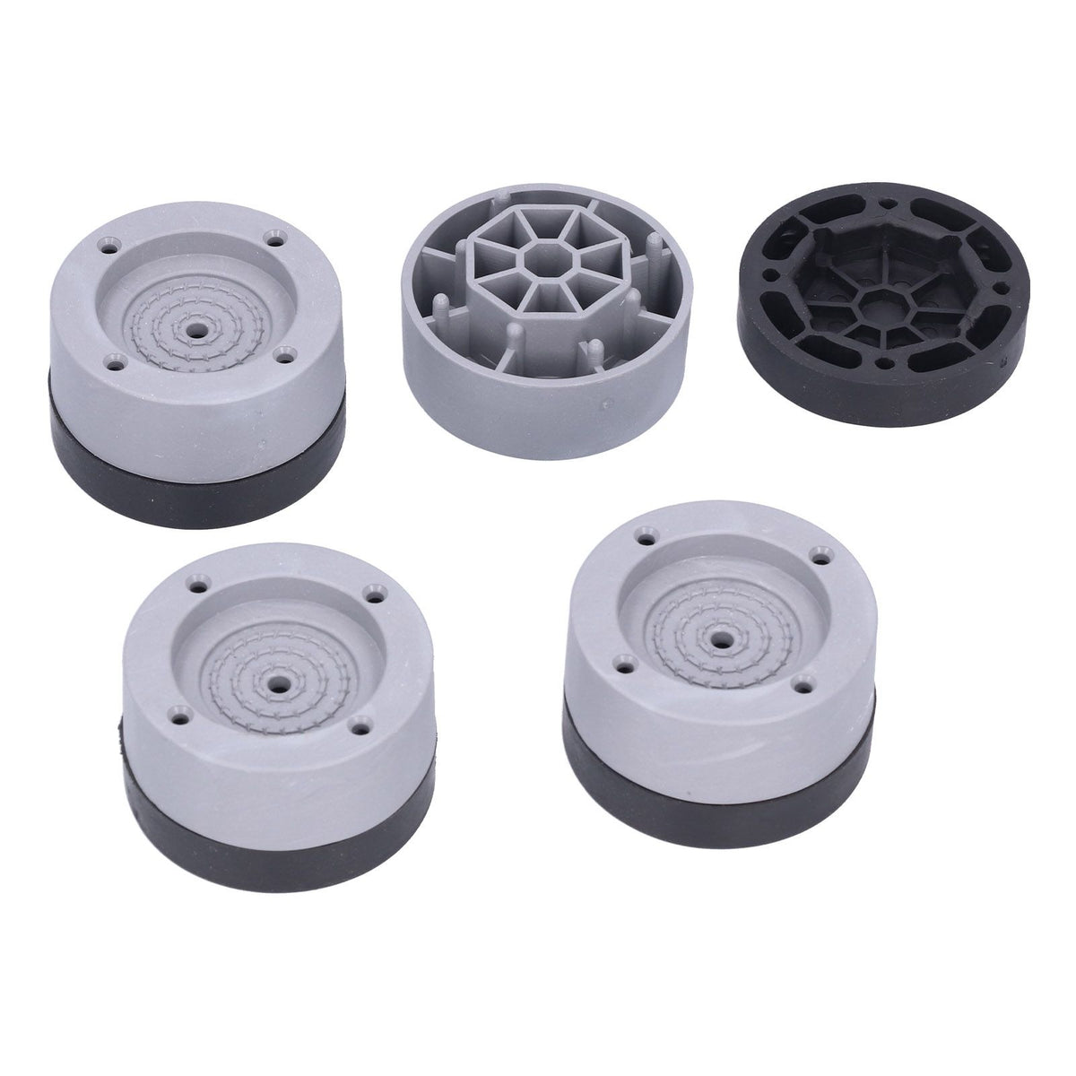 4Pcs Anti Vibration Rubber Foot Pad Universal Washing Machine Support Reduce Noise 4cm Gray