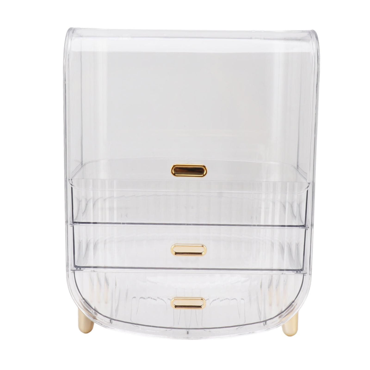 Beauty Organizer Home Dormitory Dresser Storage Case Facial Mask Lipstick Lid Drawers Commodity Shelf Transparent