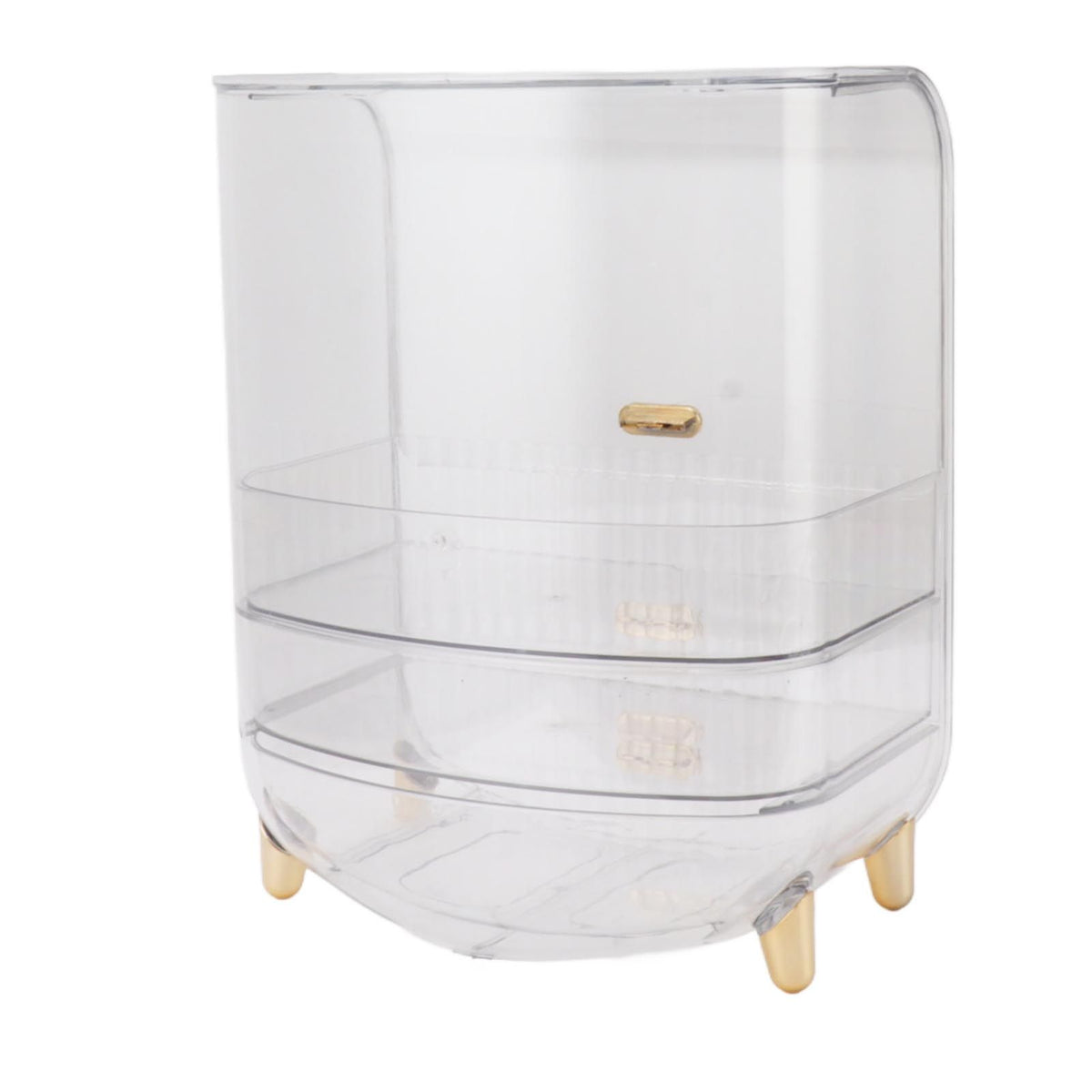 Beauty Organizer Home Dormitory Dresser Storage Case Facial Mask Lipstick Lid Drawers Commodity Shelf Transparent