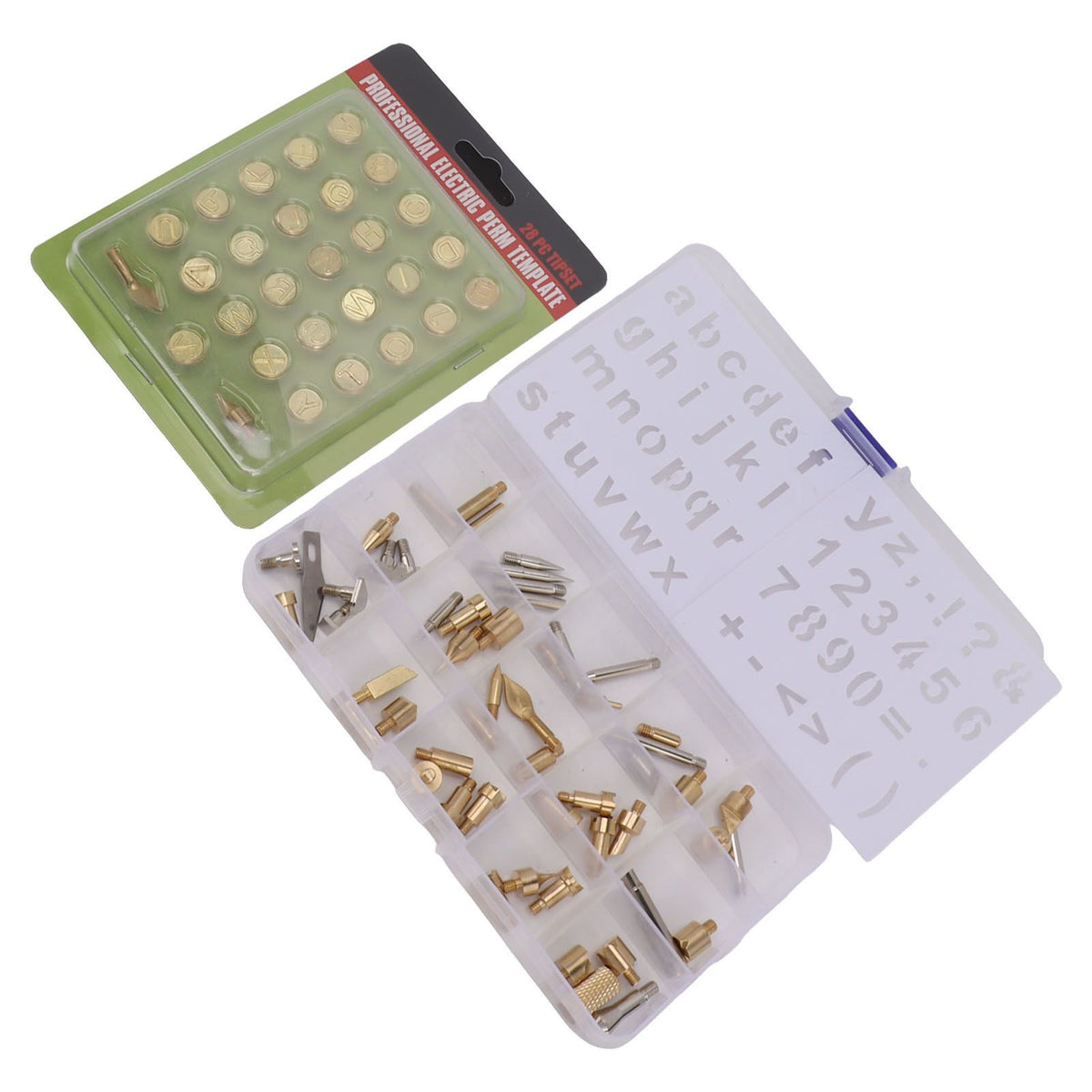 84pcs Wood Burning Tips Wood Burning Tool Kits Carving Iron Tip Wood Burning Tips Letters for Embossing Carving Crafts