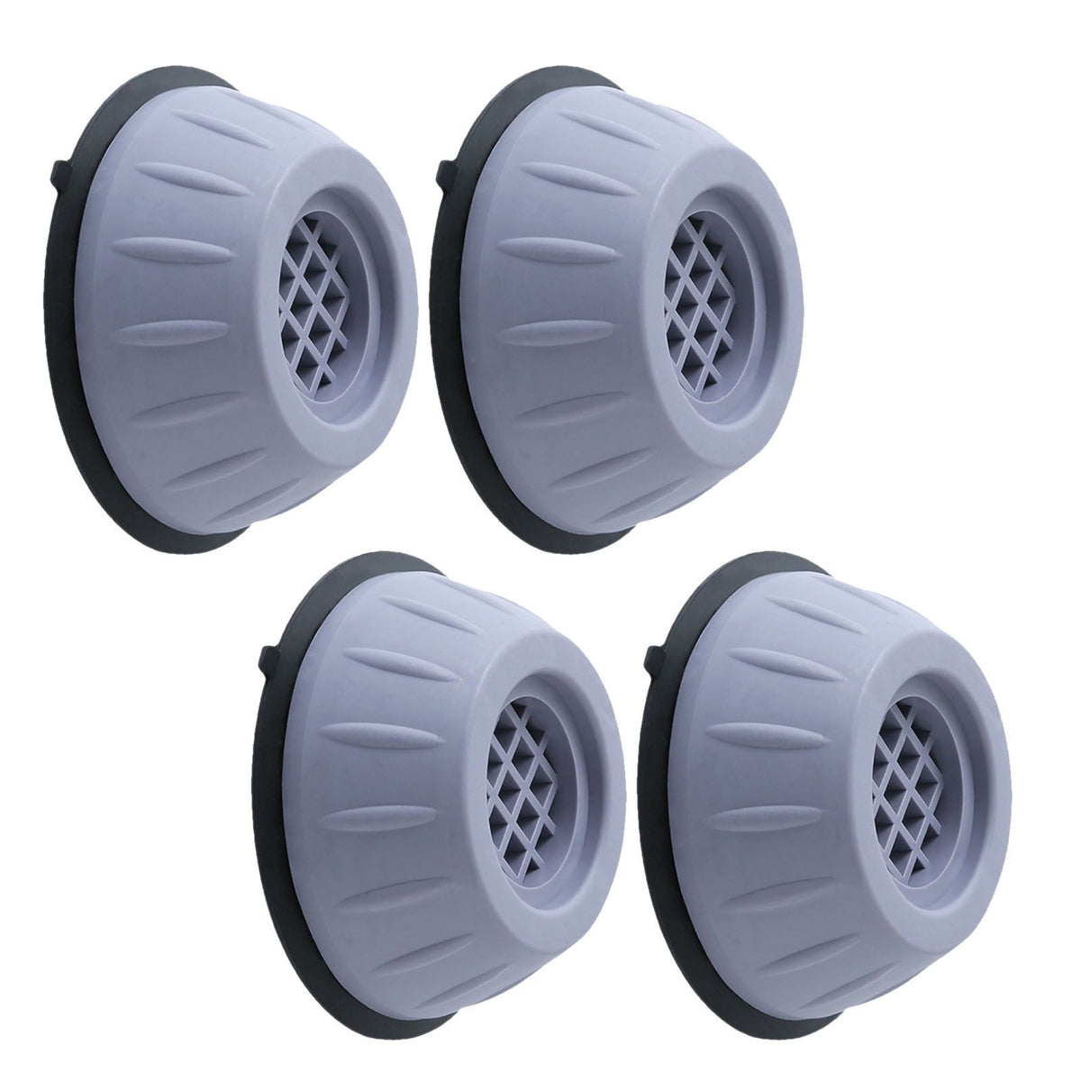 4 Pcs Grey Drum Washer Base Rack Universal Anti Slip Anti Vibration Heighten Washer Refrigerator Base Pad