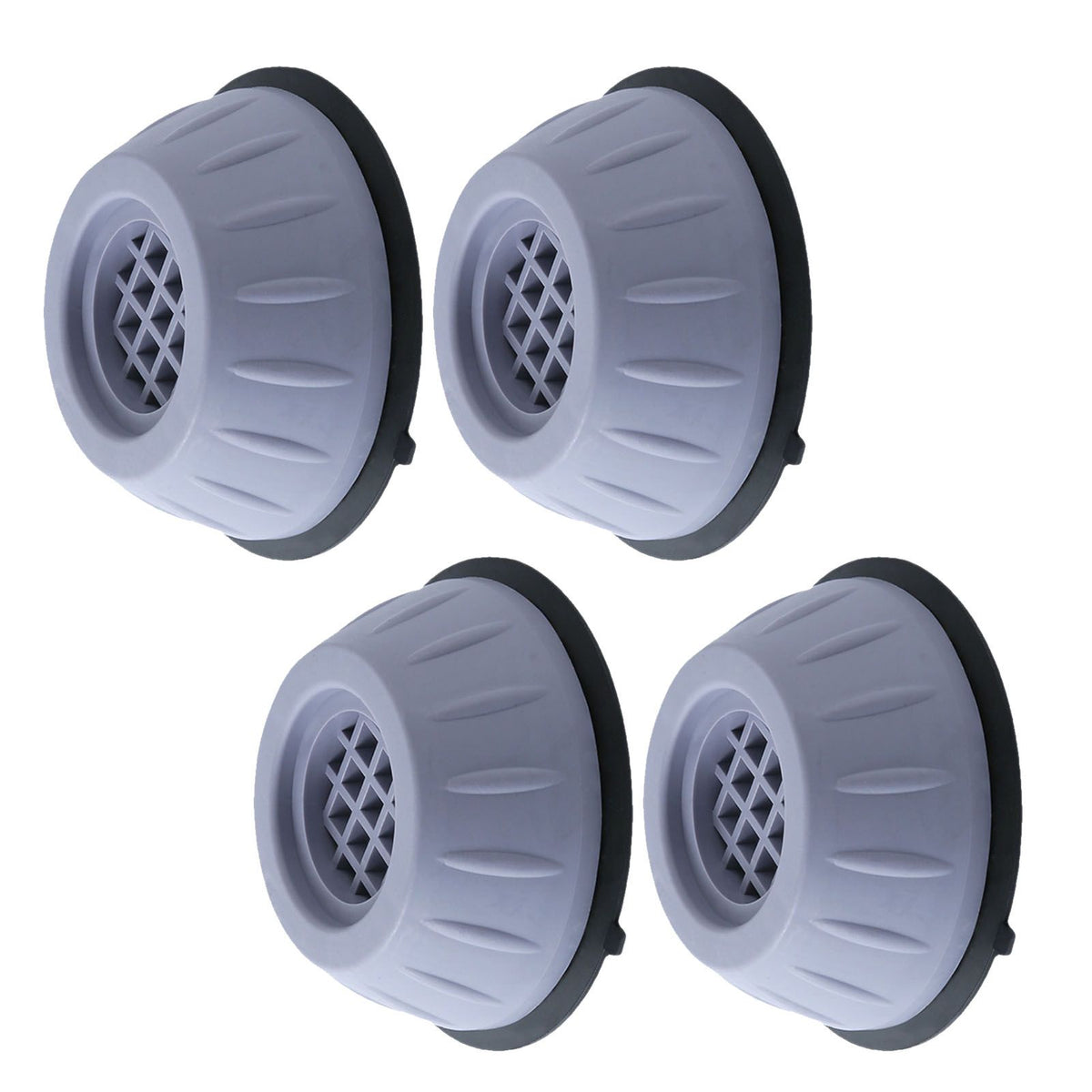 4 Pcs Grey Drum Washer Base Rack Universal Anti Slip Anti Vibration Heighten Washer Refrigerator Base Pad