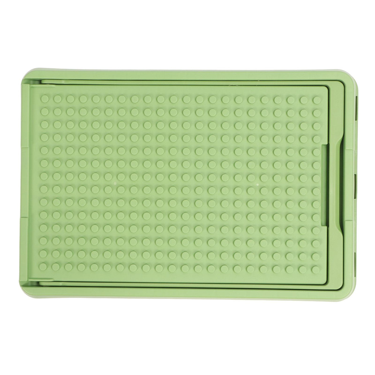 Rolling Toy Storage Bin Toy Storage Organizer Bin with Lid Wheels Children Building Blocks Organizer Green