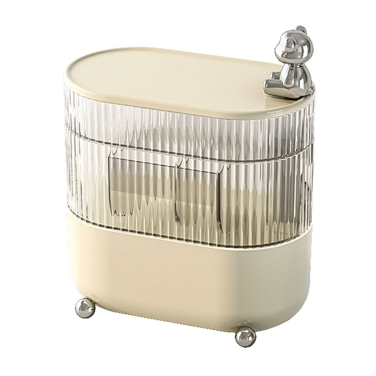 Plastic Cable Management Box Cosmetic Makeup Organizer for Office Home Desk Accessories Storage for Stationery Supplies Partition Storage
