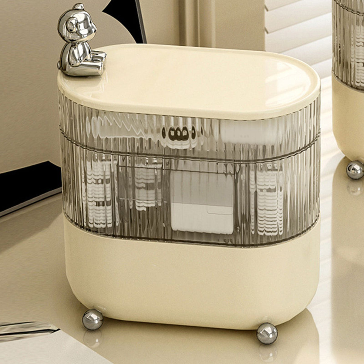 Plastic Cable Management Box Cosmetic Makeup Organizer for Office Home Desk Accessories Storage for Stationery Supplies Partition Storage