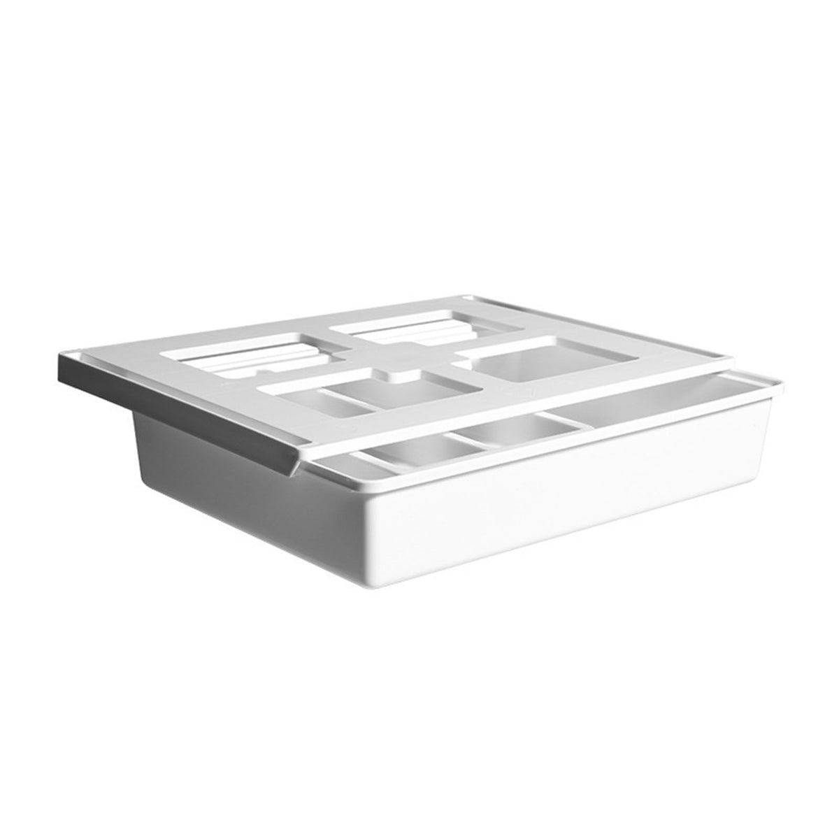 Under Desk Drawer Stylish Minimalism Style Multi Compartments Under Desk Storage Box for Cutlery Office Supplies Stationery and Cosmetic
