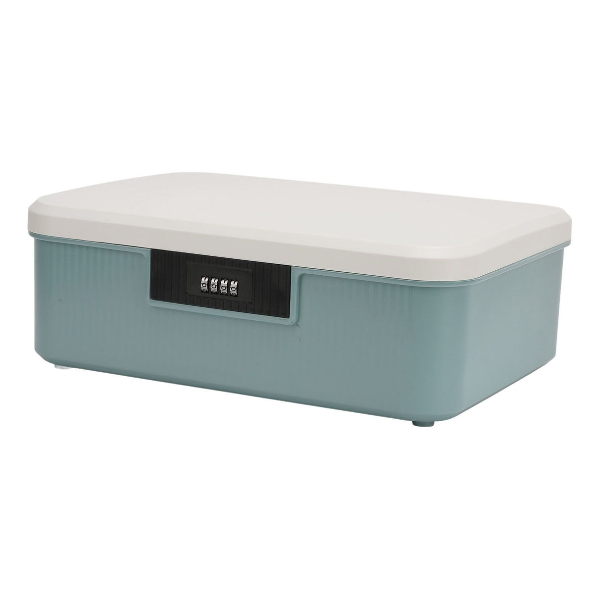 Password Storage Box 16L Capacity Compartment Design File Storage Case Document Organizer with Password Lock for Important Documents Files Items Blue