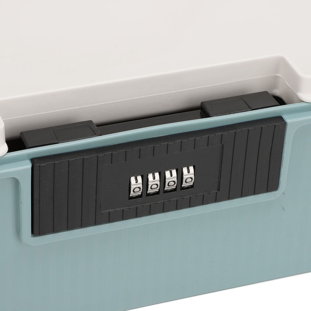 Password Storage Box 16L Capacity Compartment Design File Storage Case Document Organizer with Password Lock for Important Documents Files Items Blue