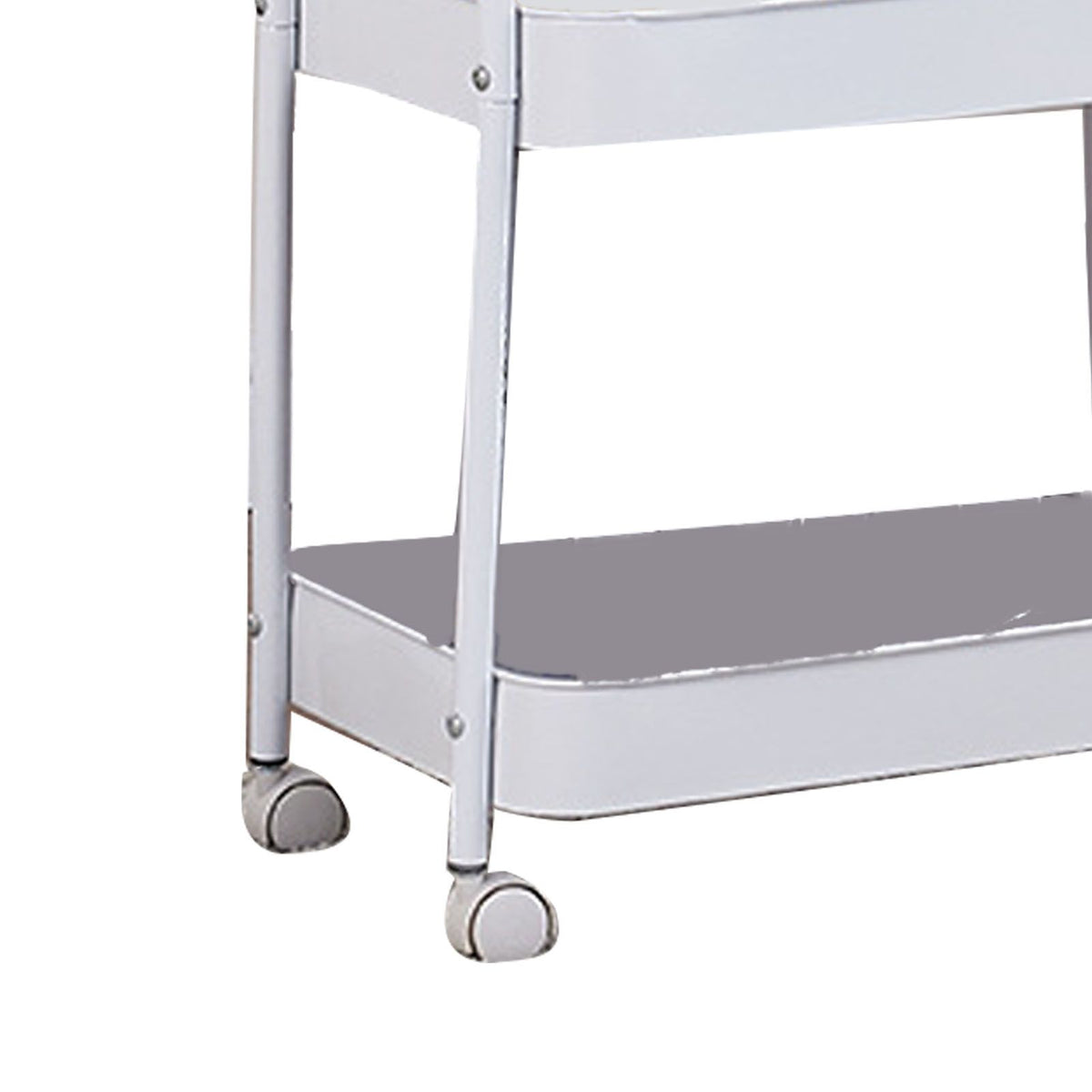 3 Tier Utility Rolling Cart with Caster Wheels Movable Multifunctional Storage Cart for Kitchen Bathroom White 4 Layers