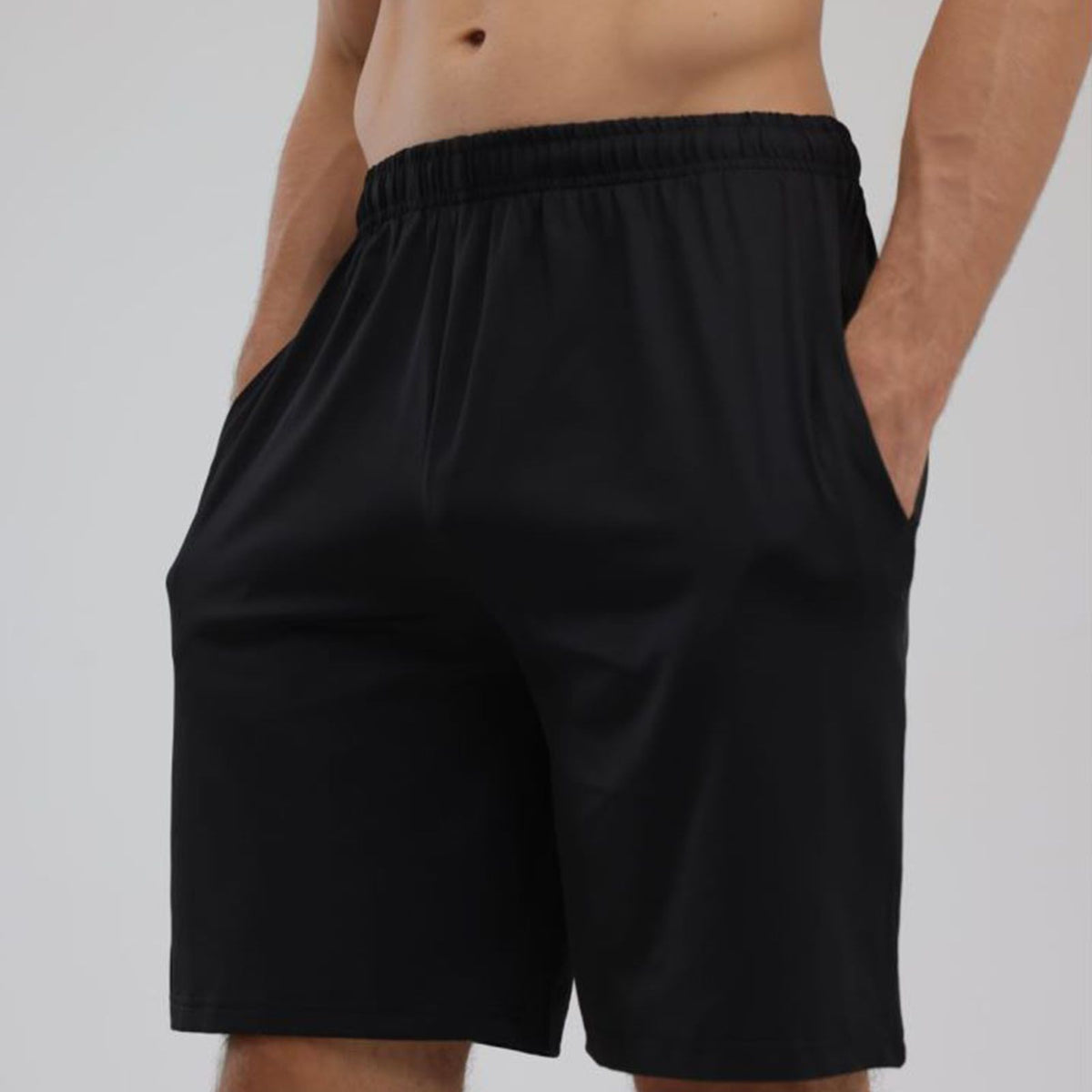 Sports Shorts Comfortable Men Athletic Shorts Loose Casual Style Shorts for Summer Black S