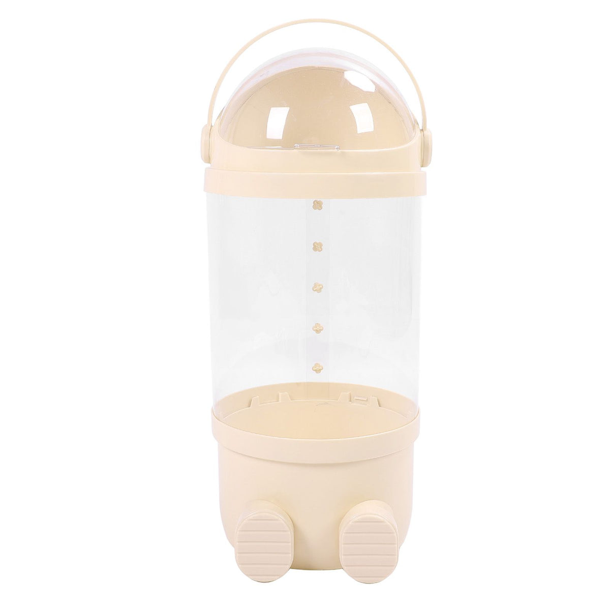 Stuffed Animal Storage Tube 65cm Plastic Transparent Plush Toy Organizer Display Bucket for Playroom Bedroom Yellow