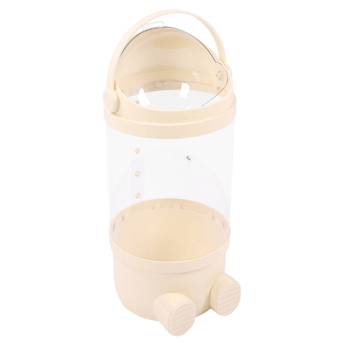 Stuffed Animal Storage Tube 65cm Plastic Transparent Plush Toy Organizer Display Bucket for Playroom Bedroom Yellow
