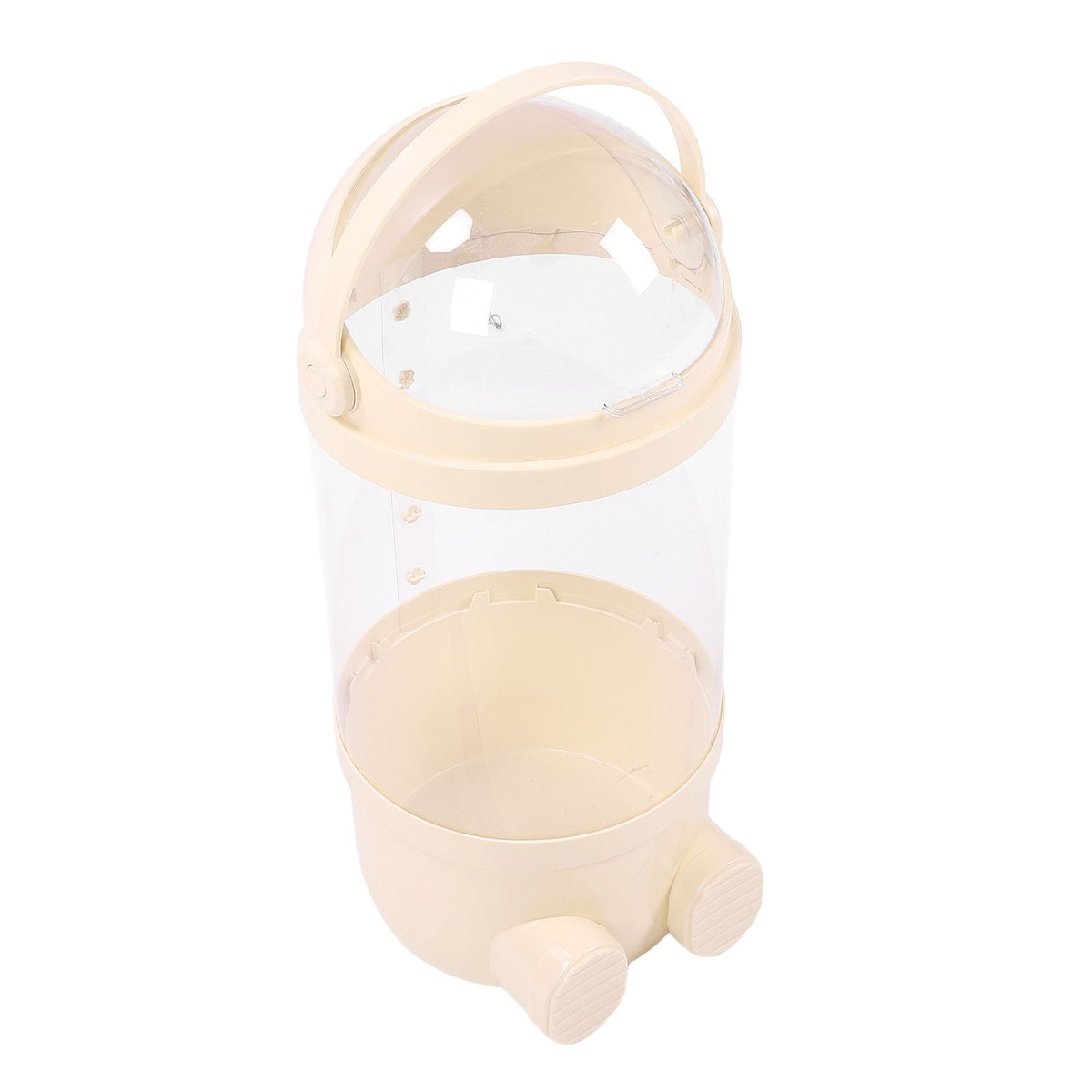 Stuffed Animal Storage Tube 65cm Plastic Transparent Plush Toy Organizer Display Bucket for Playroom Bedroom Yellow